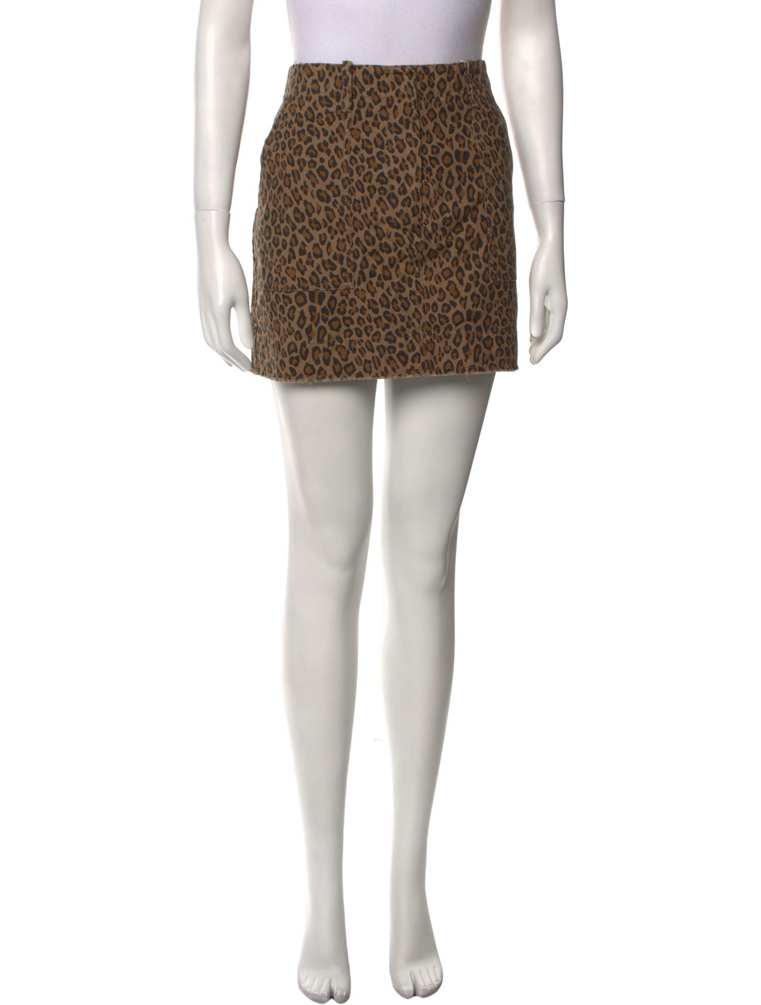 Nili Lotan Animal Print Mini Skirt