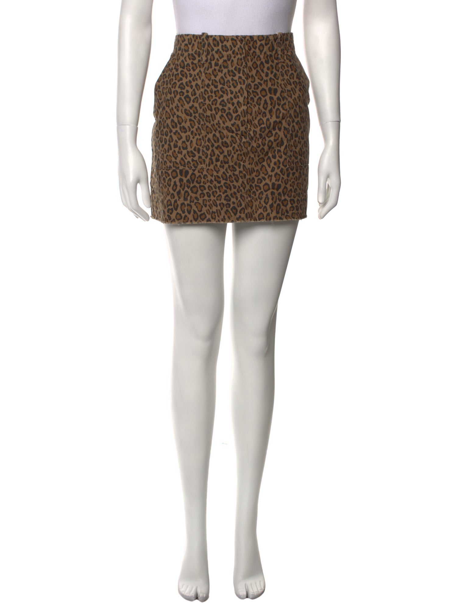 Nili Lotan Animal Print Mini Skirt