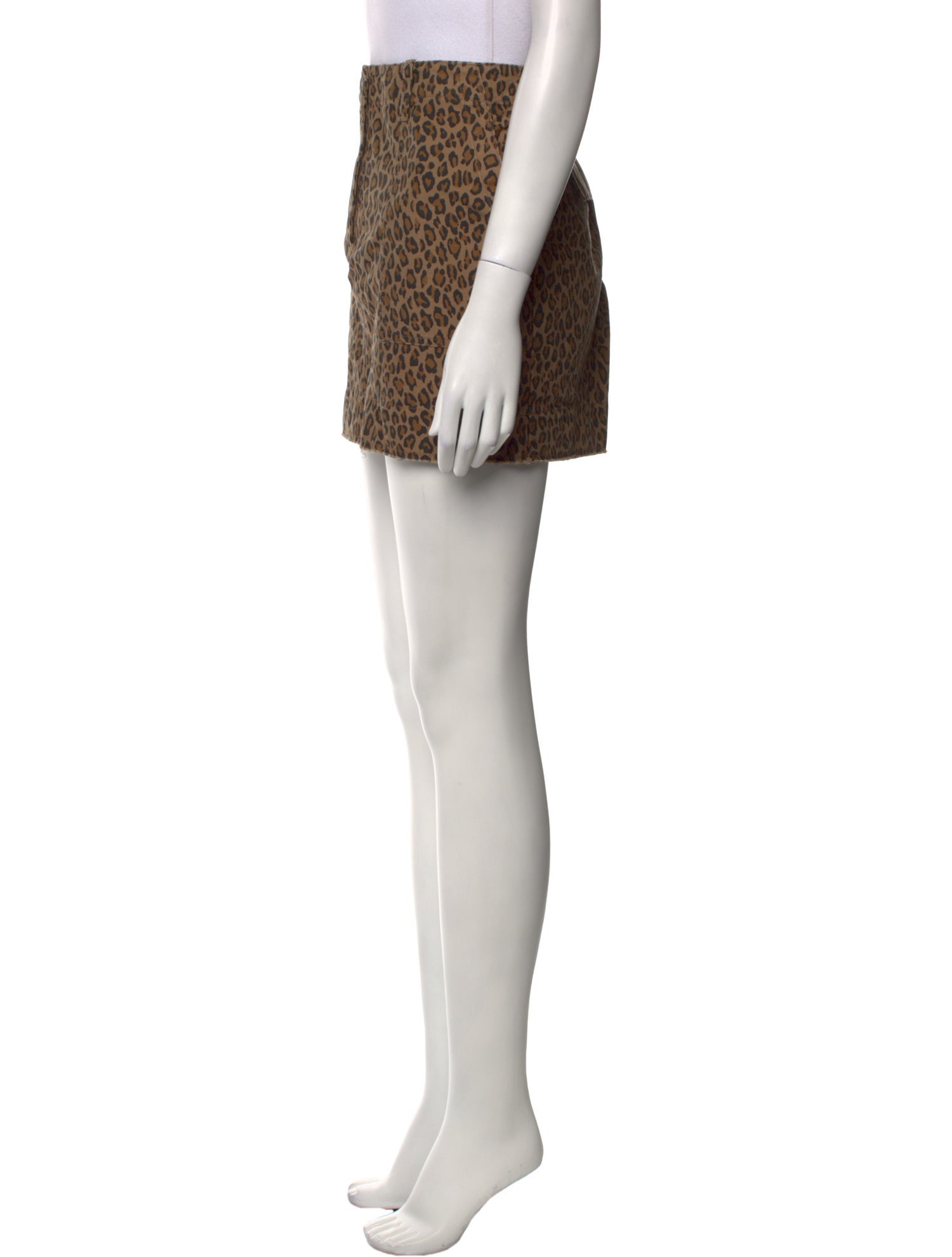 Nili Lotan Animal Print Mini Skirt