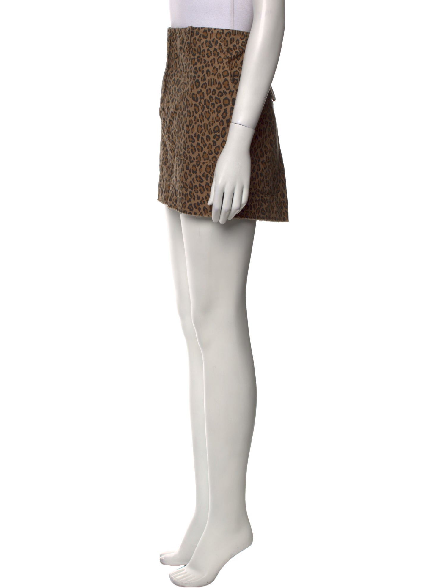 Nili Lotan Animal Print Mini Skirt