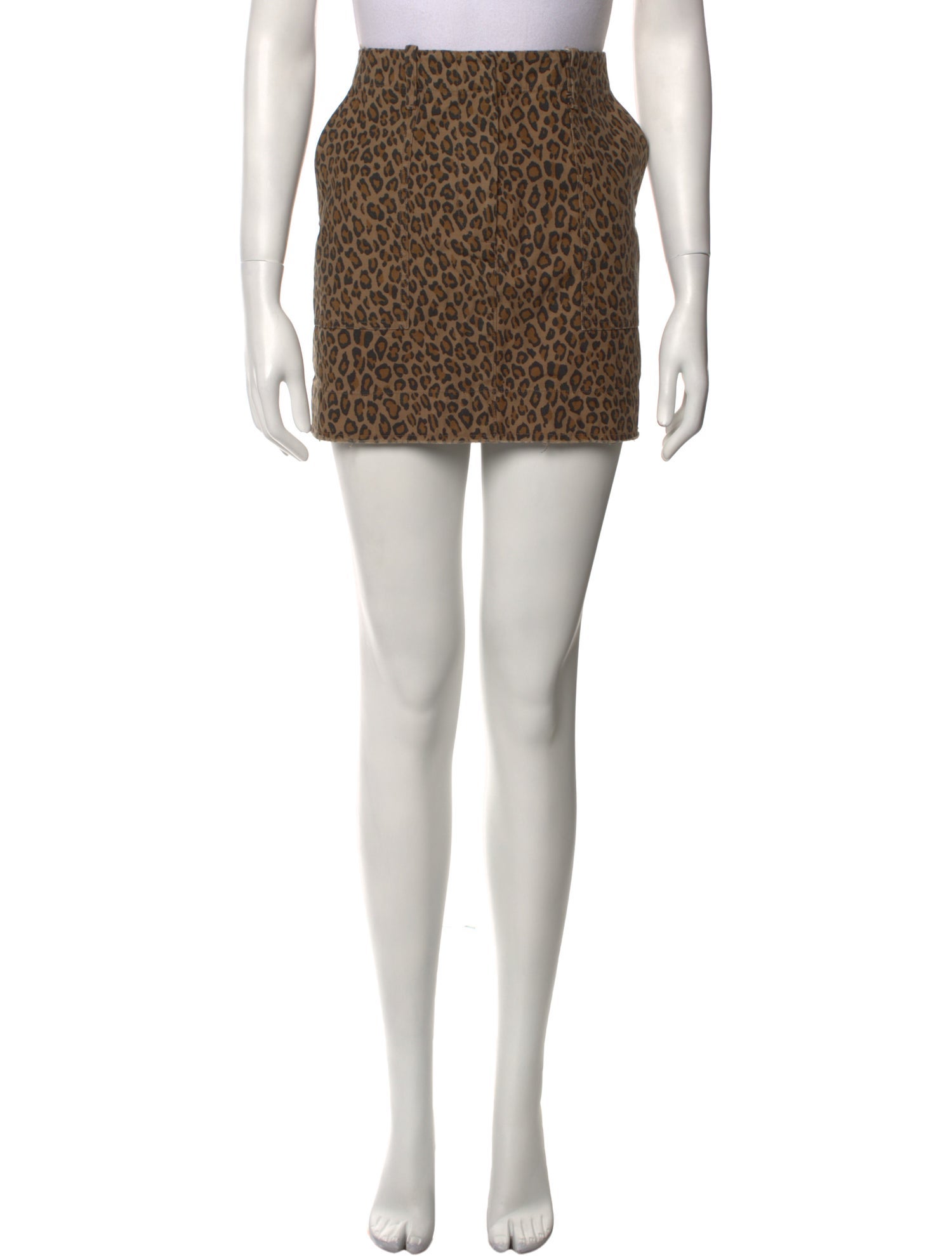 Nili Lotan Animal Print Mini Skirt