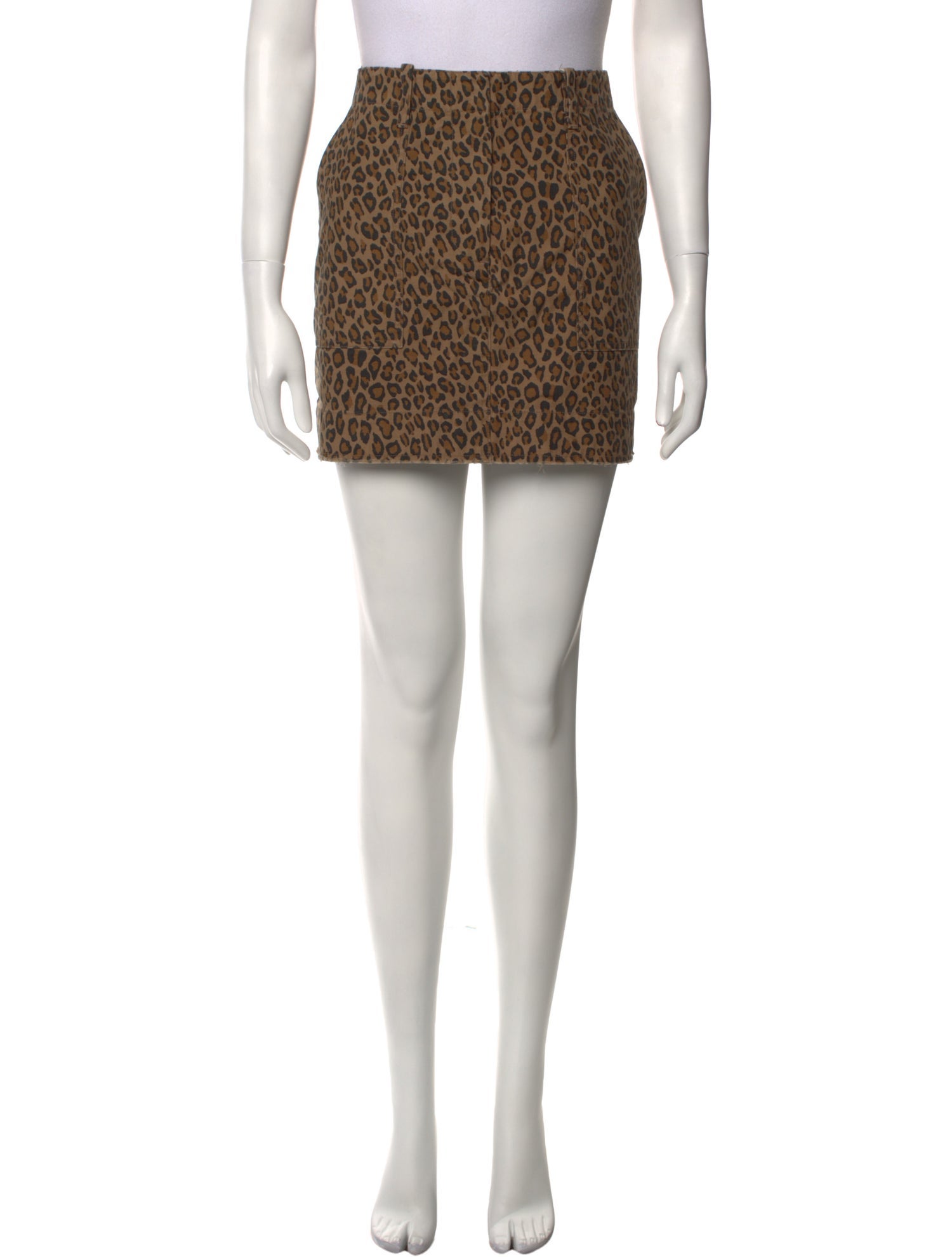 Nili Lotan Animal Print Mini Skirt