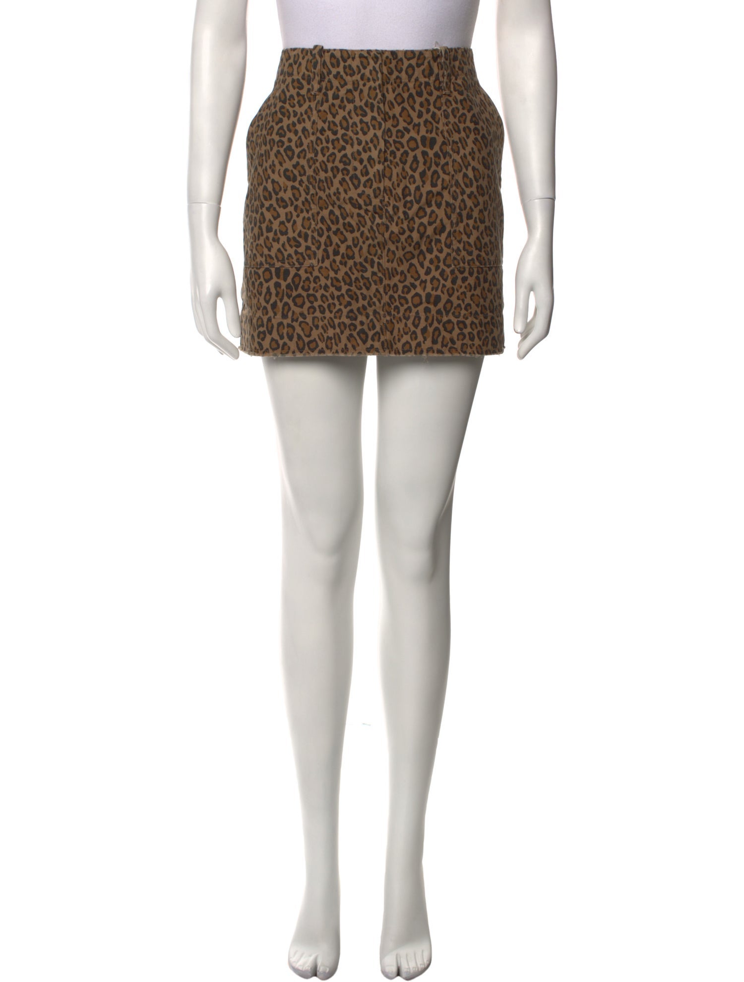 Nili Lotan Animal Print Mini Skirt