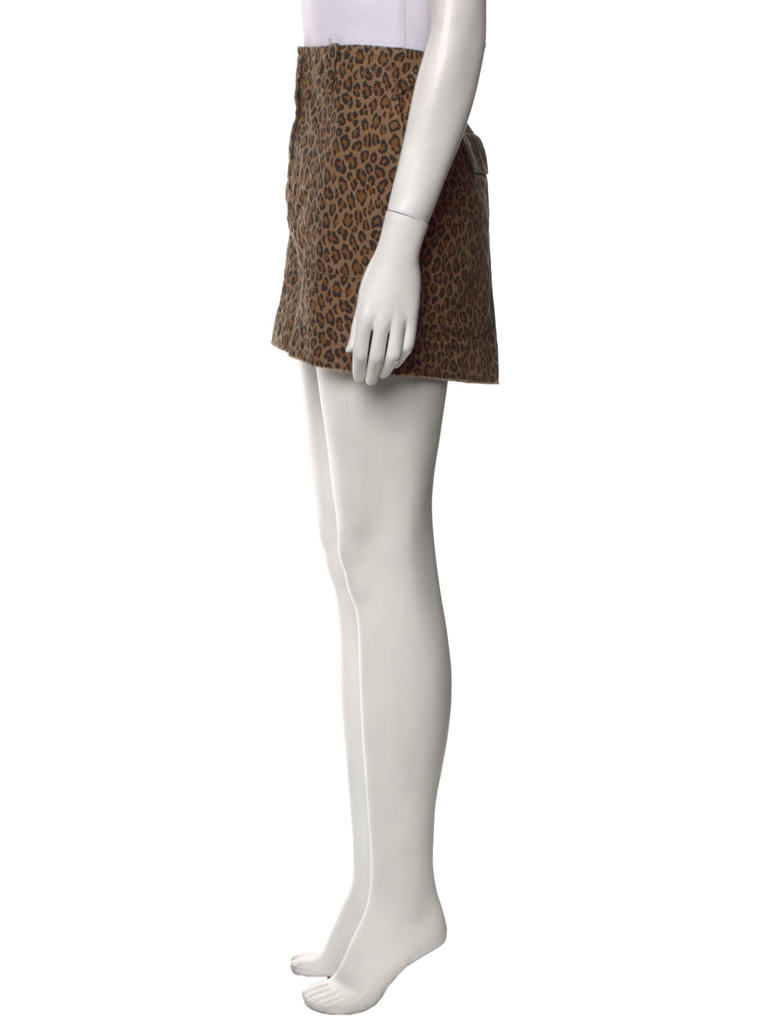 Nili Lotan Animal Print Mini Skirt