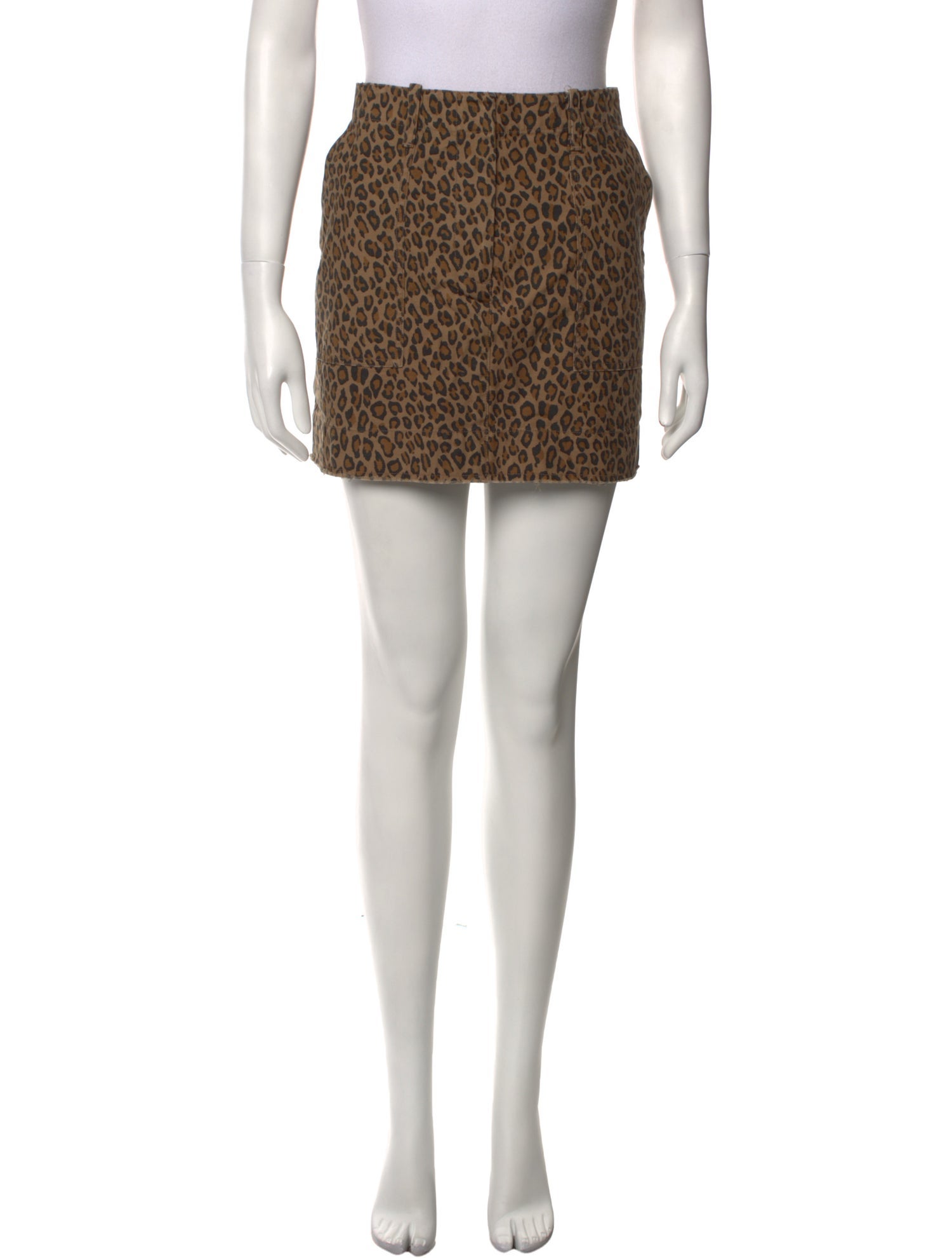 Nili Lotan Animal Print Mini Skirt