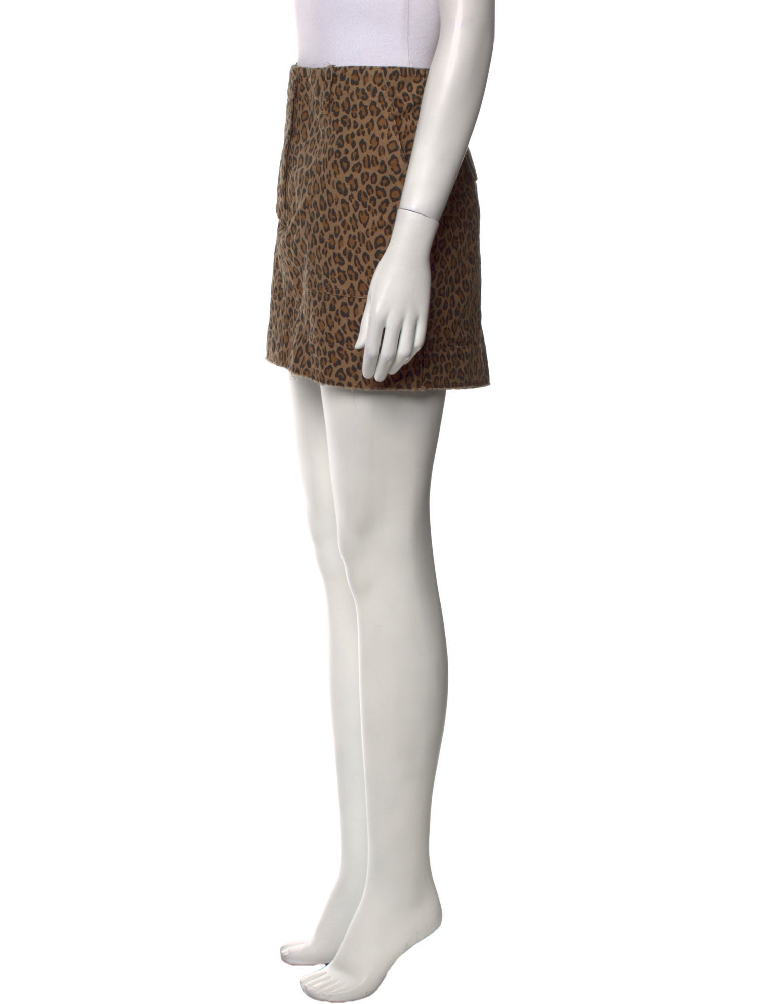 Nili Lotan Animal Print Mini Skirt