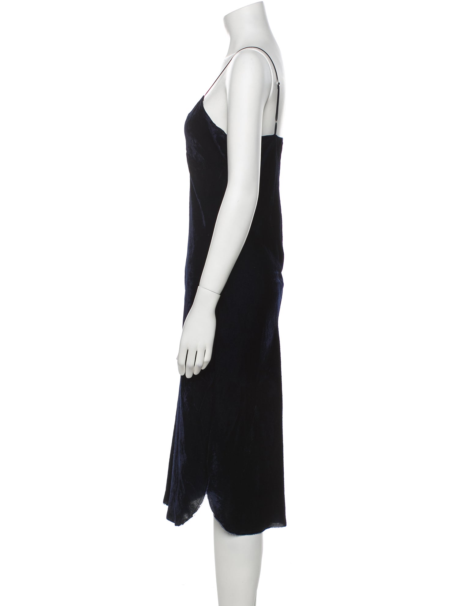 Nili Lotan Scoop Neck Midi Length Dress