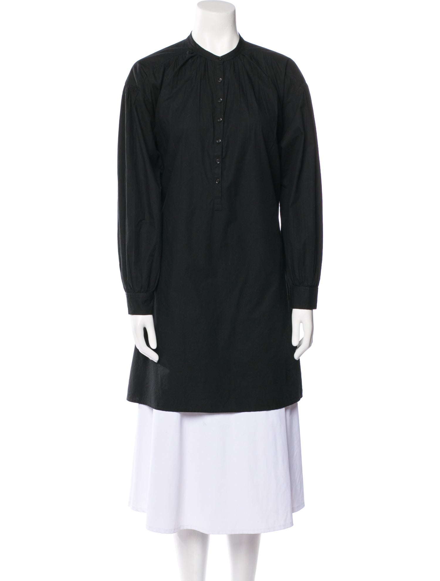 Nili Lotan Mock Neck Long Sleeve Tunic