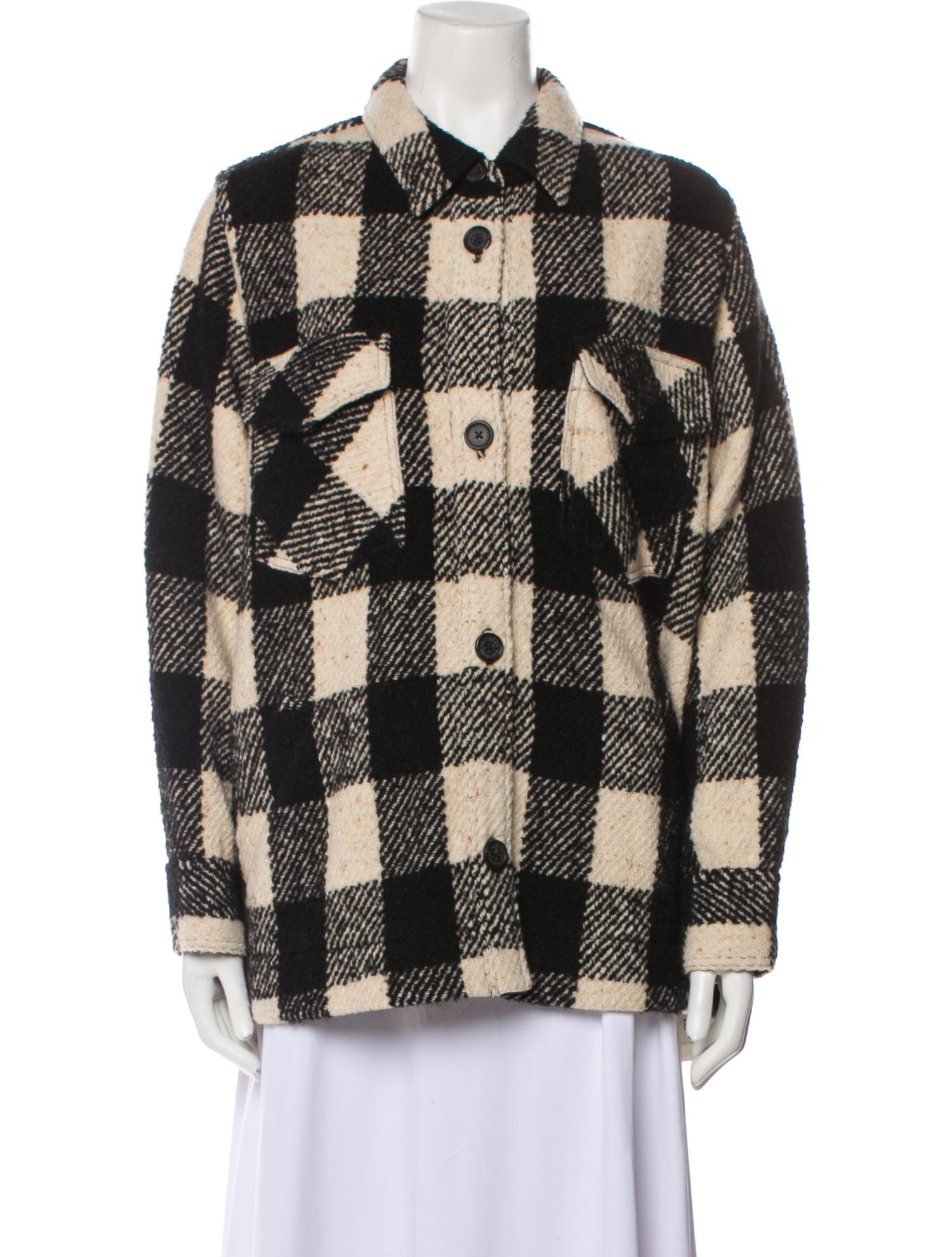 Nili Lotan Plaid Print Jacket