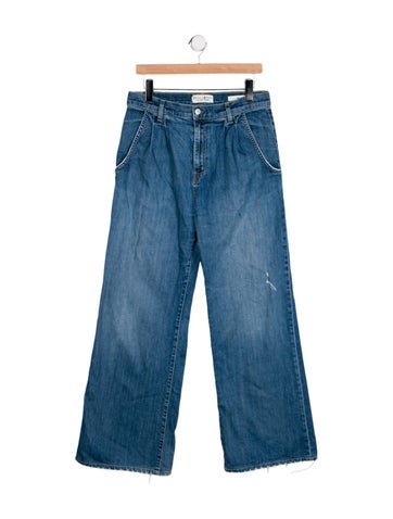 Nili Lotan Jeans High-Rise Wide Leg M