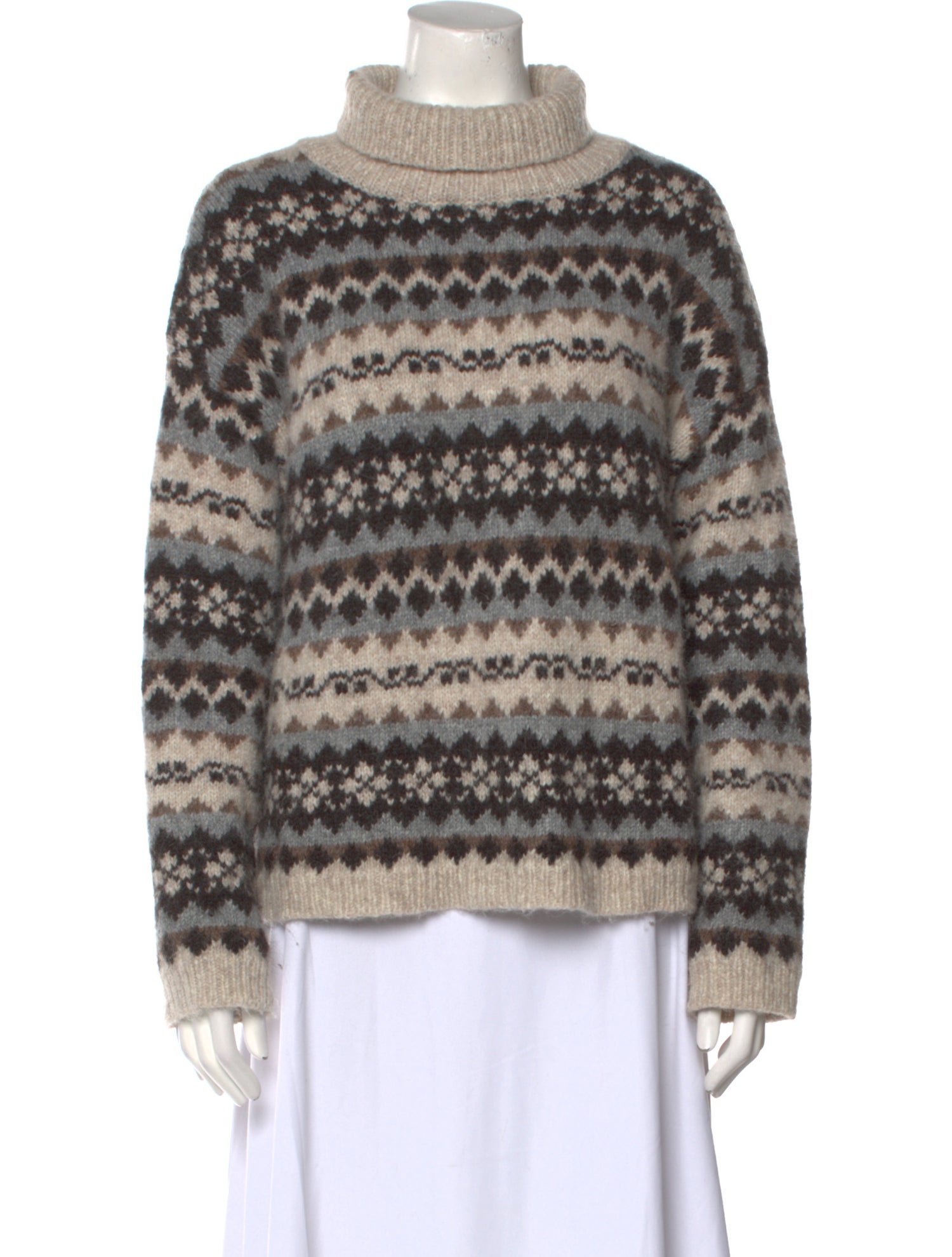 Nili Lotan Alpaca Striped Sweater