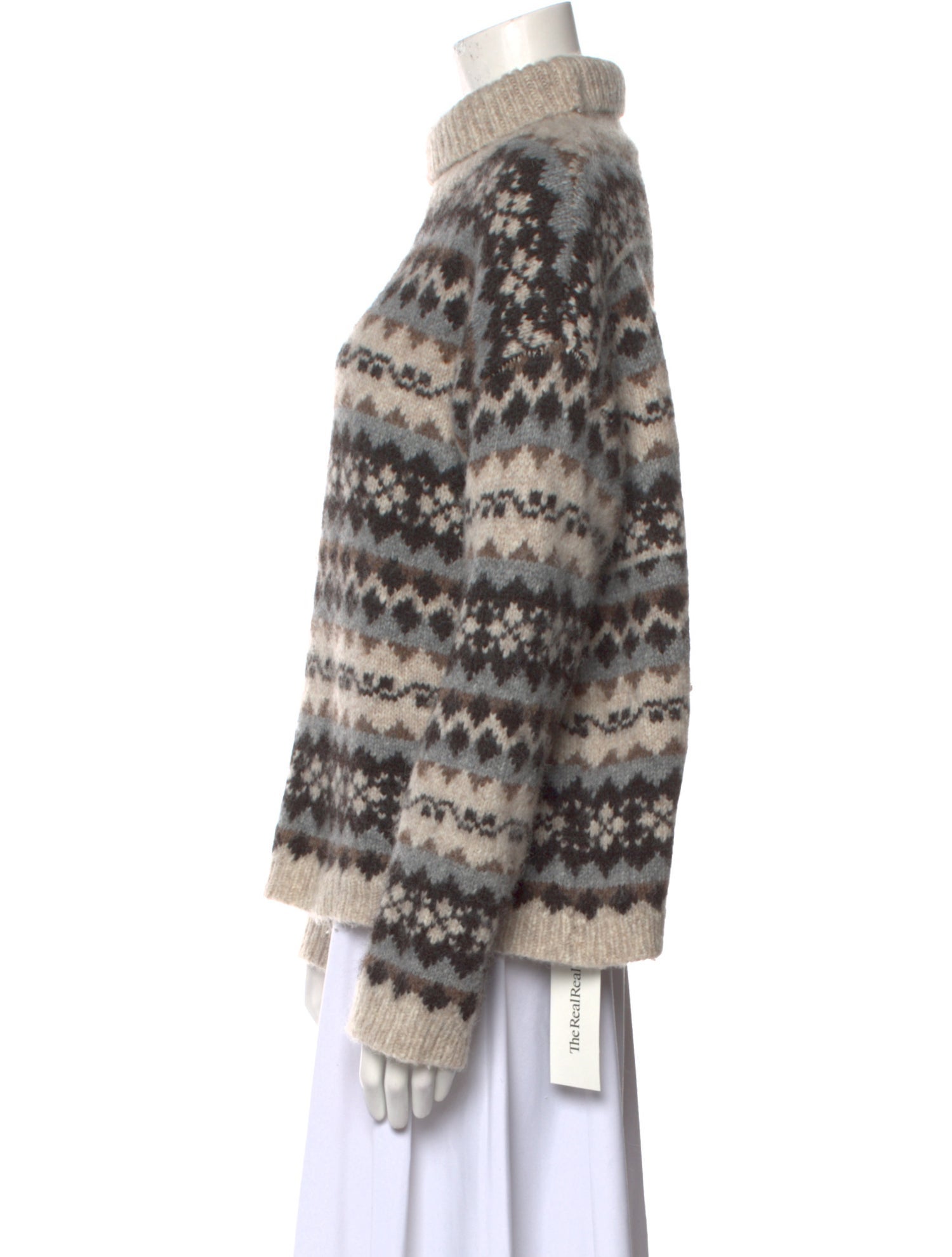 Nili Lotan Alpaca Striped Sweater