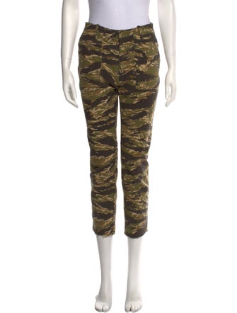 Nili Lotan Printed Straight Leg Pants