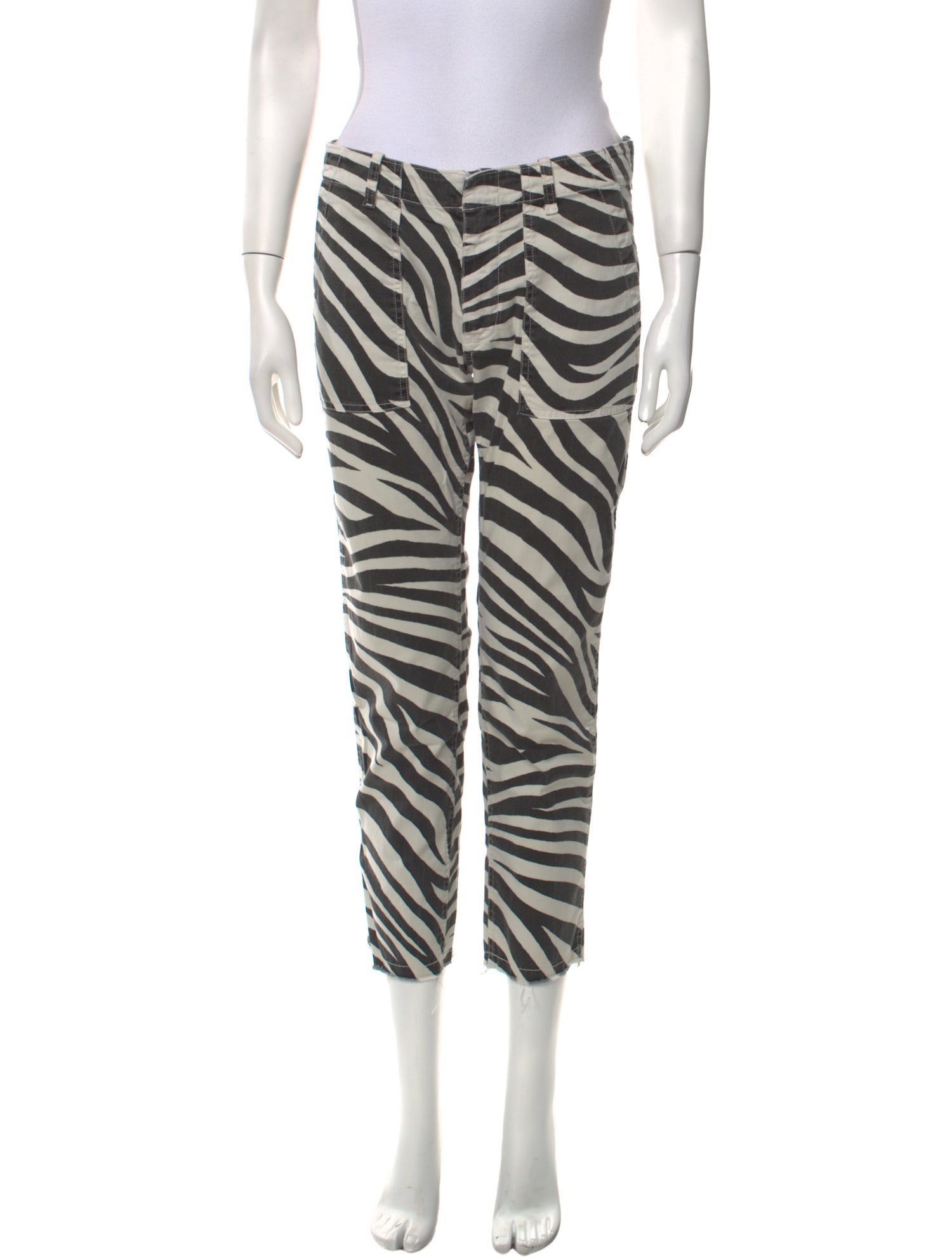 Nili Lotan Animal Print Straight Leg Pants