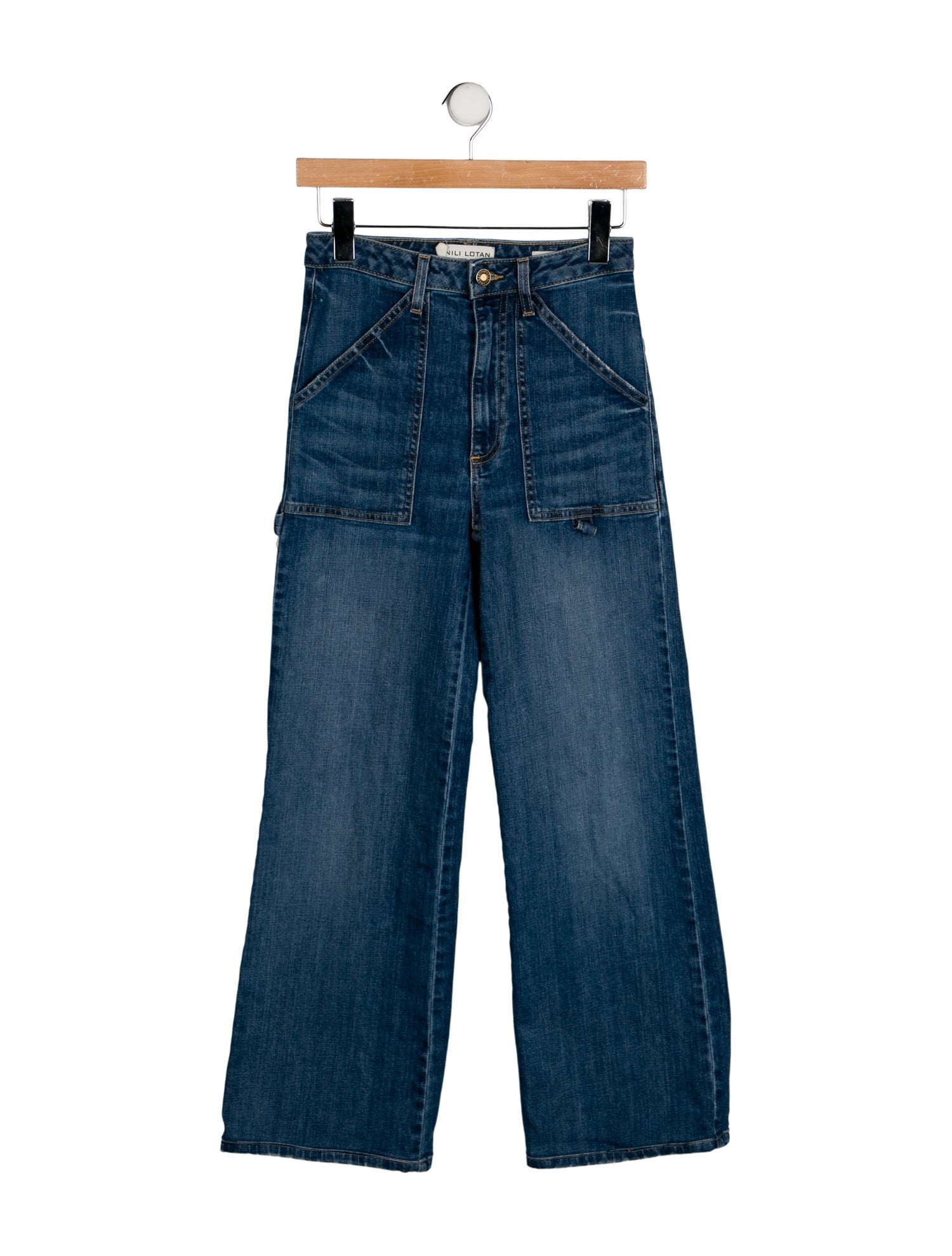 Nili Lotan High-Rise Wide Leg Jeans