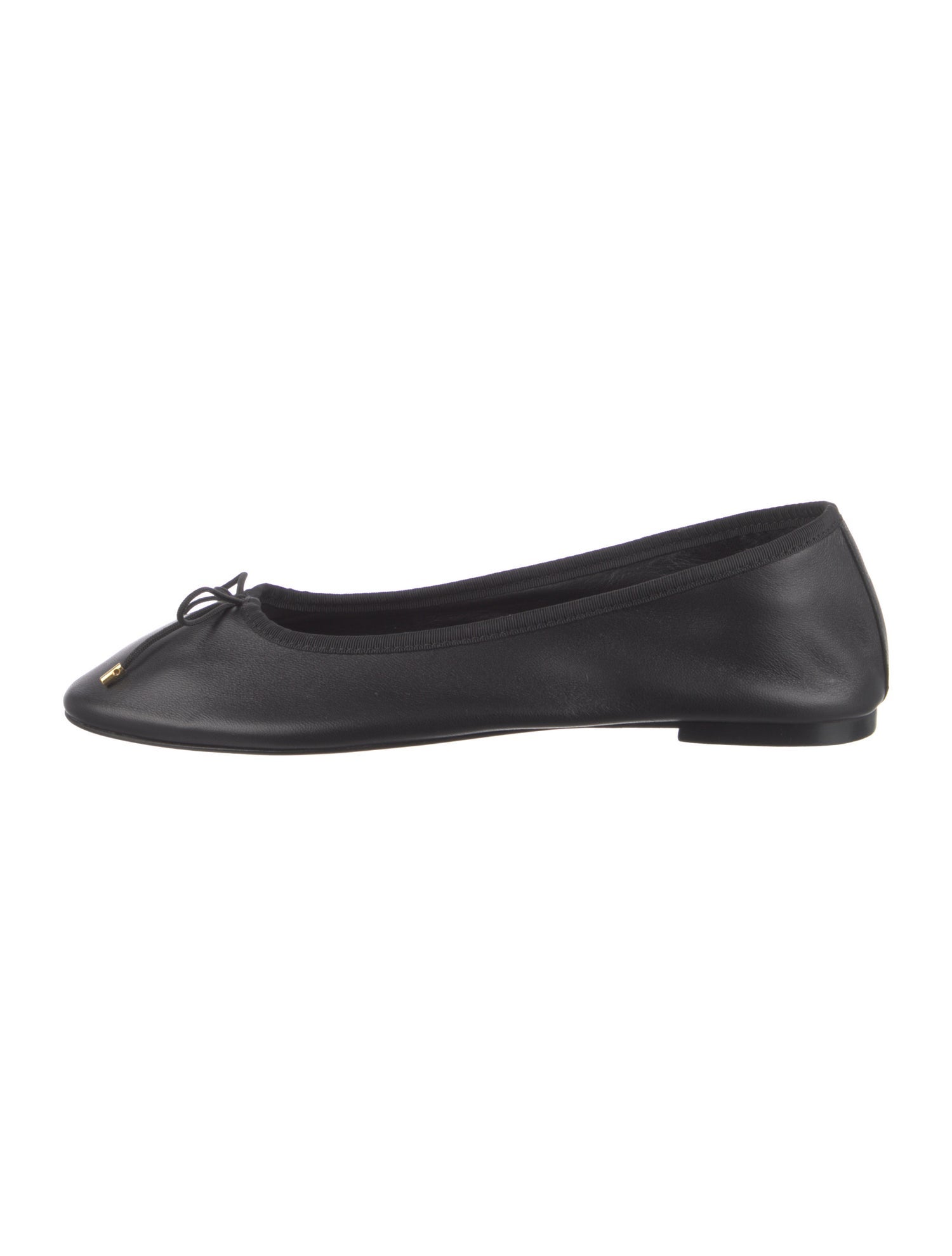 Nili Lotan Leather Bow Accents Ballet Flats