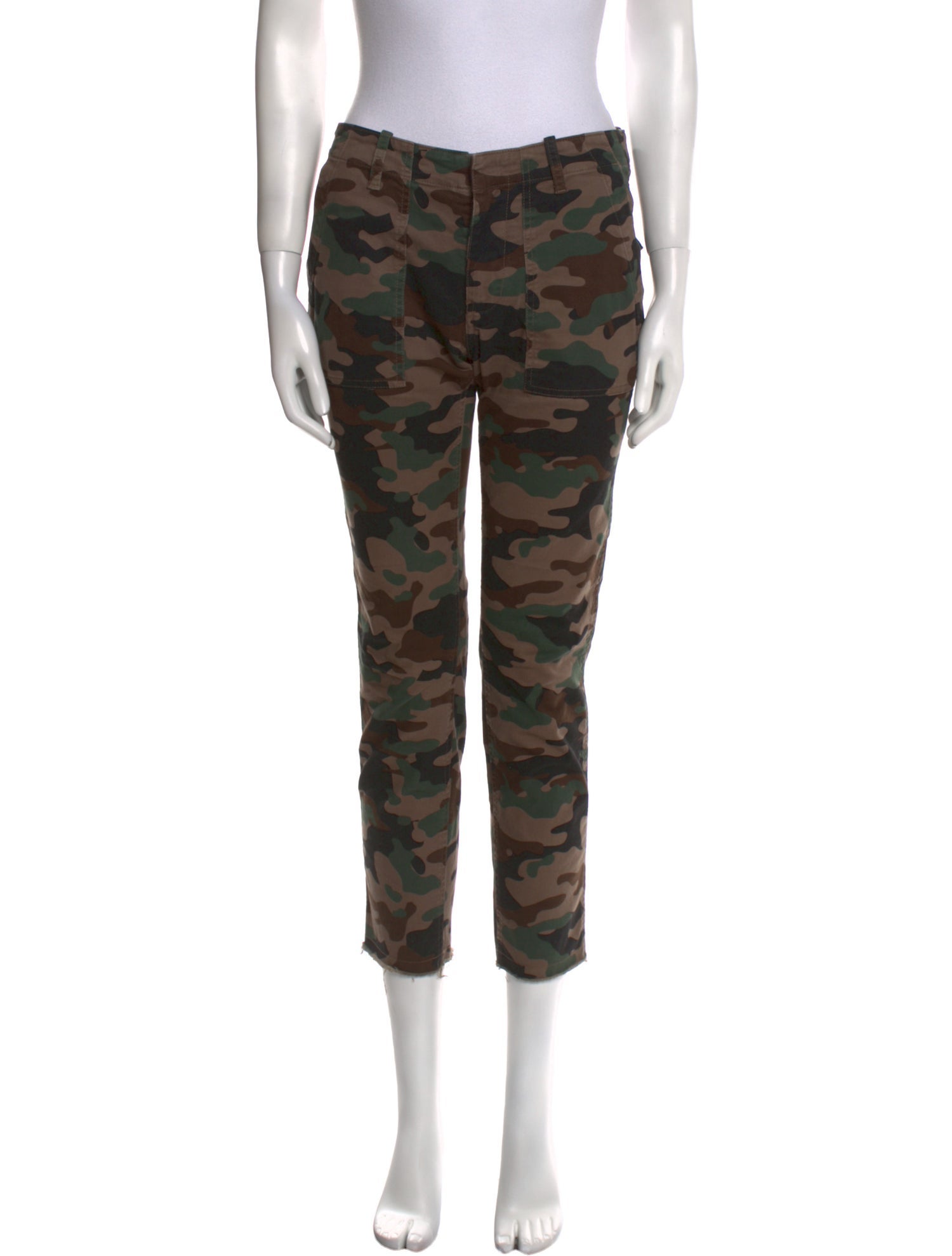 Nili Lotan Camouflage Print Straight Leg Pants