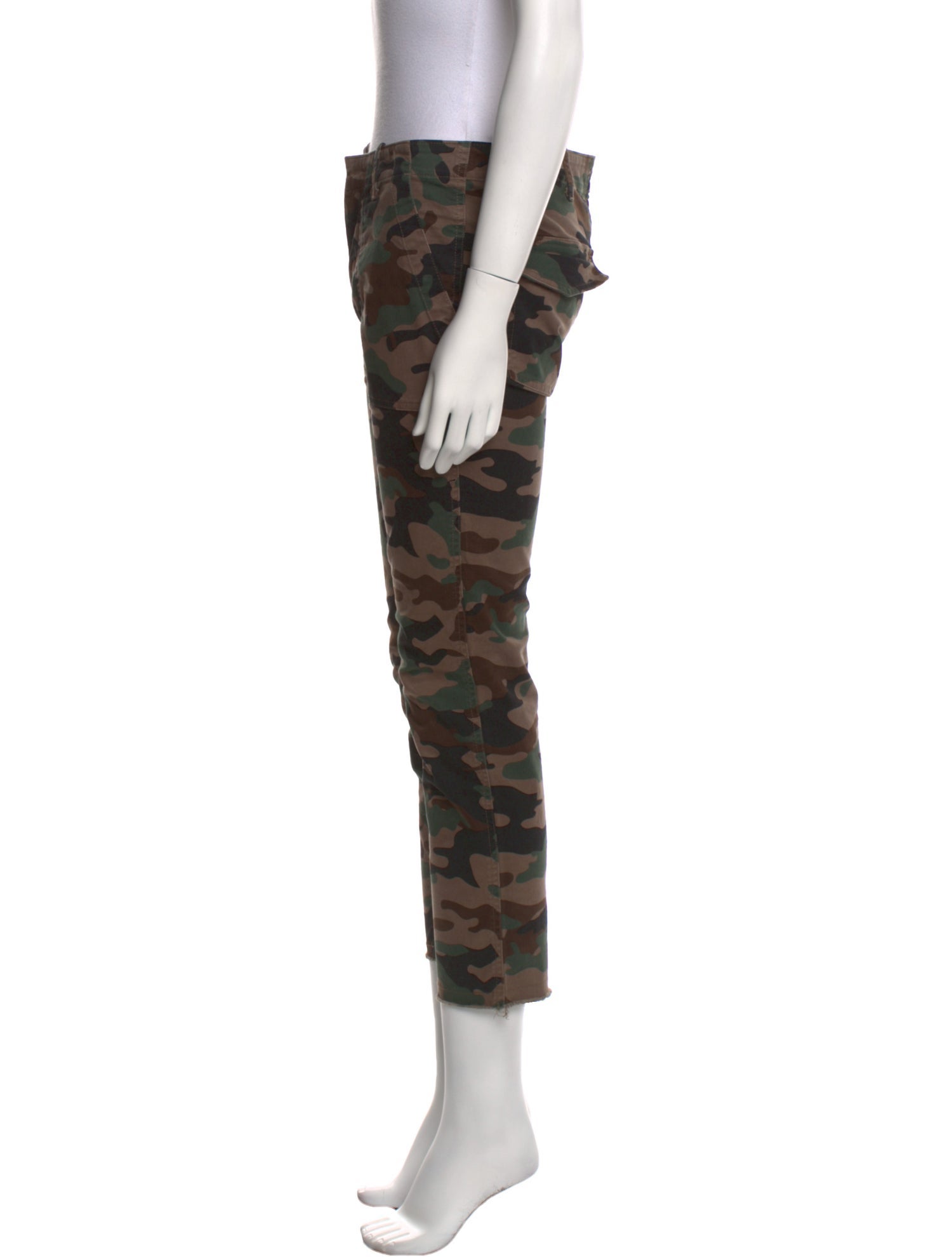 Nili Lotan Camouflage Print Straight Leg Pants