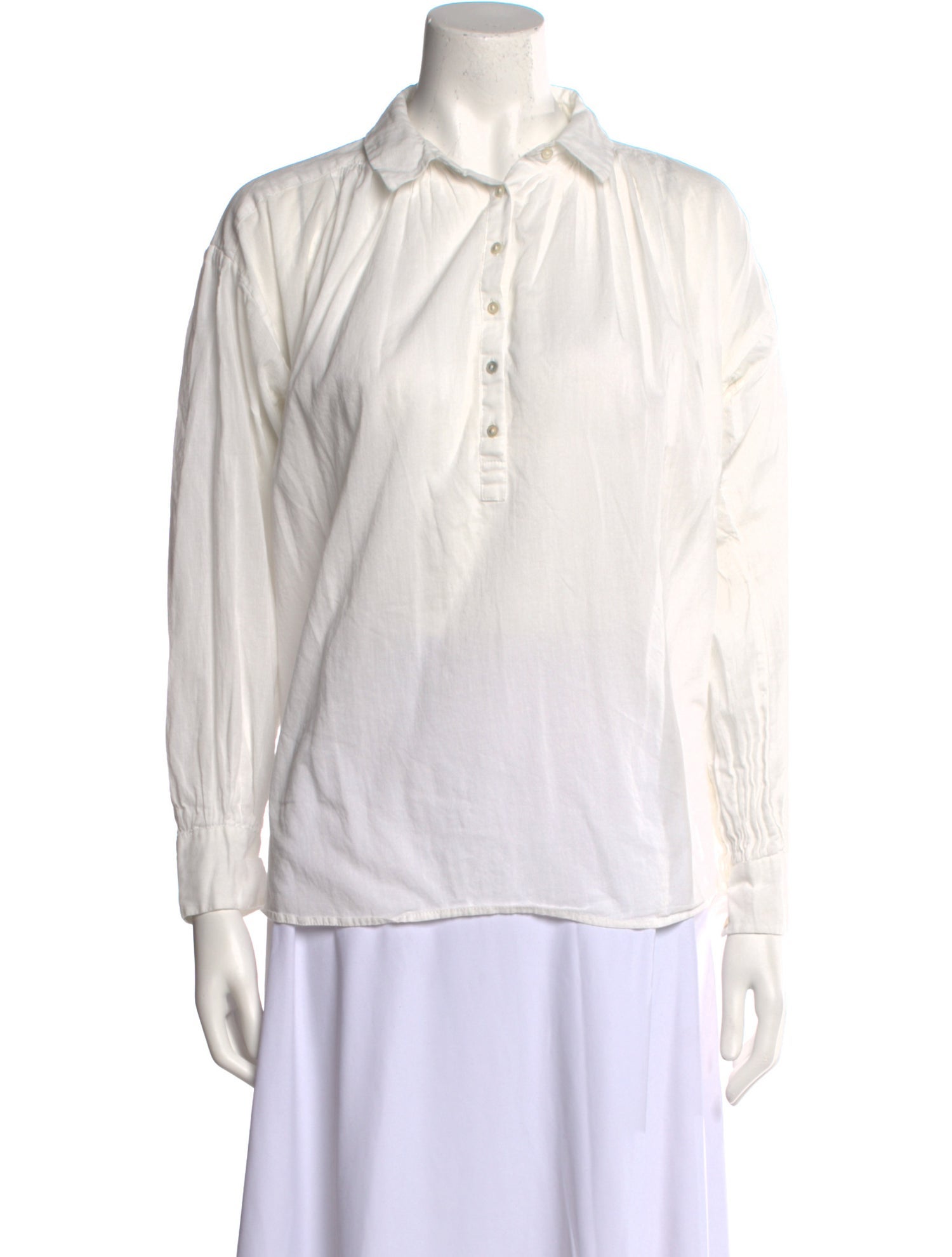 Nili Lotan Long Sleeve Button-Up Top