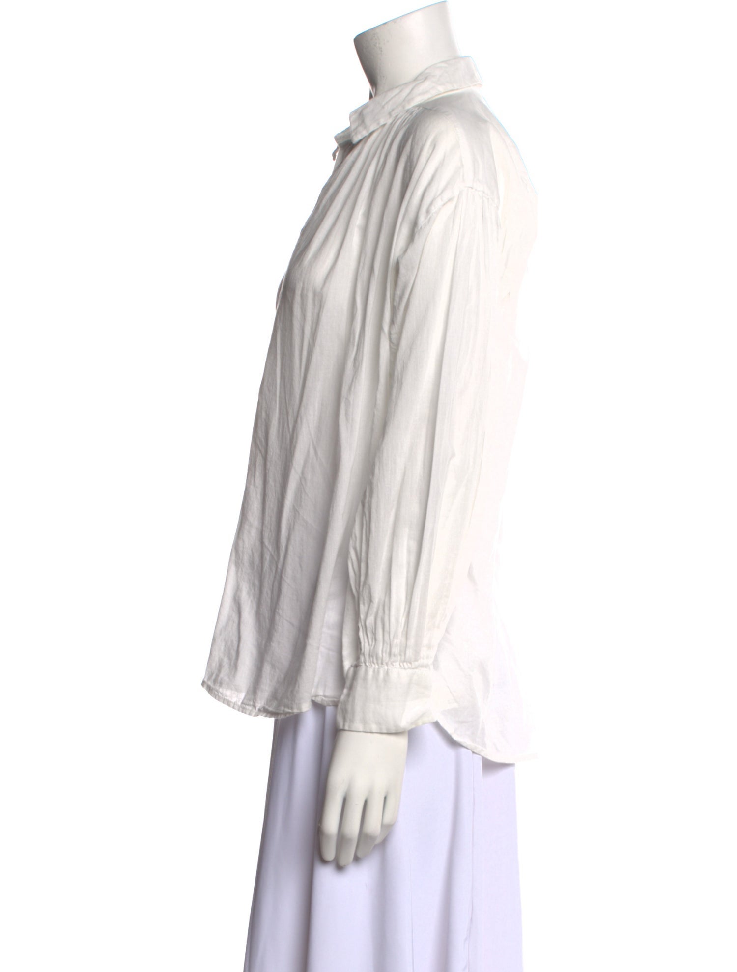 Nili Lotan Long Sleeve Button-Up Top