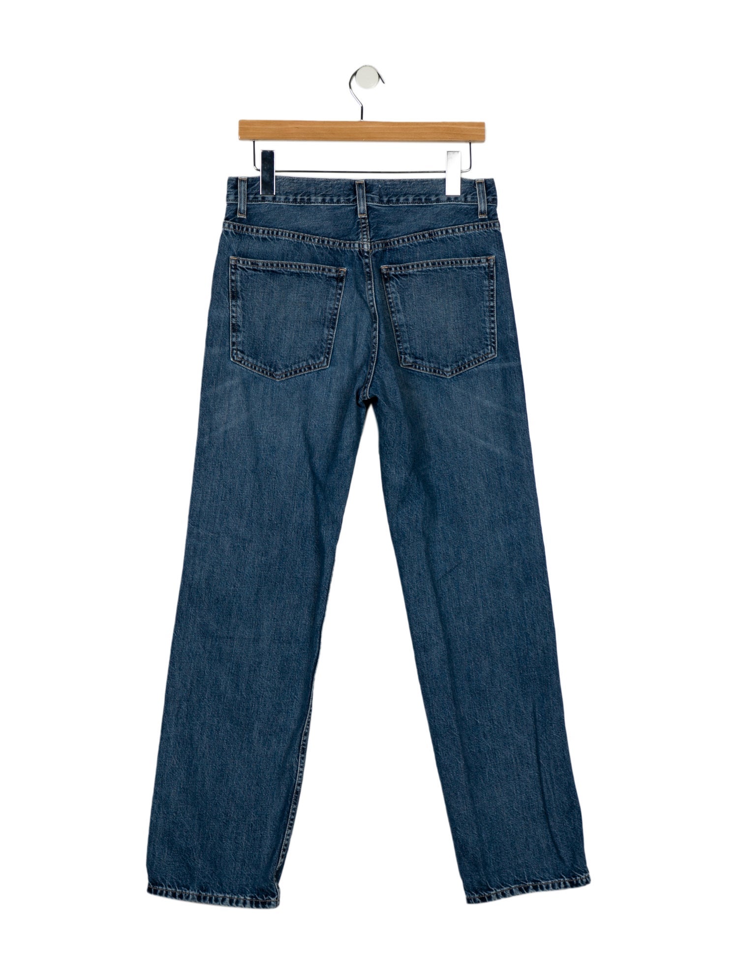 Nili Lotan Mid-Rise Straight Leg Jeans