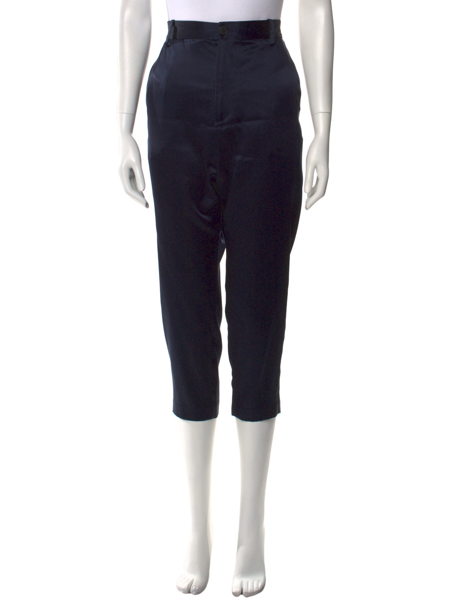 Nili Lotan Silk Straight Leg Pants