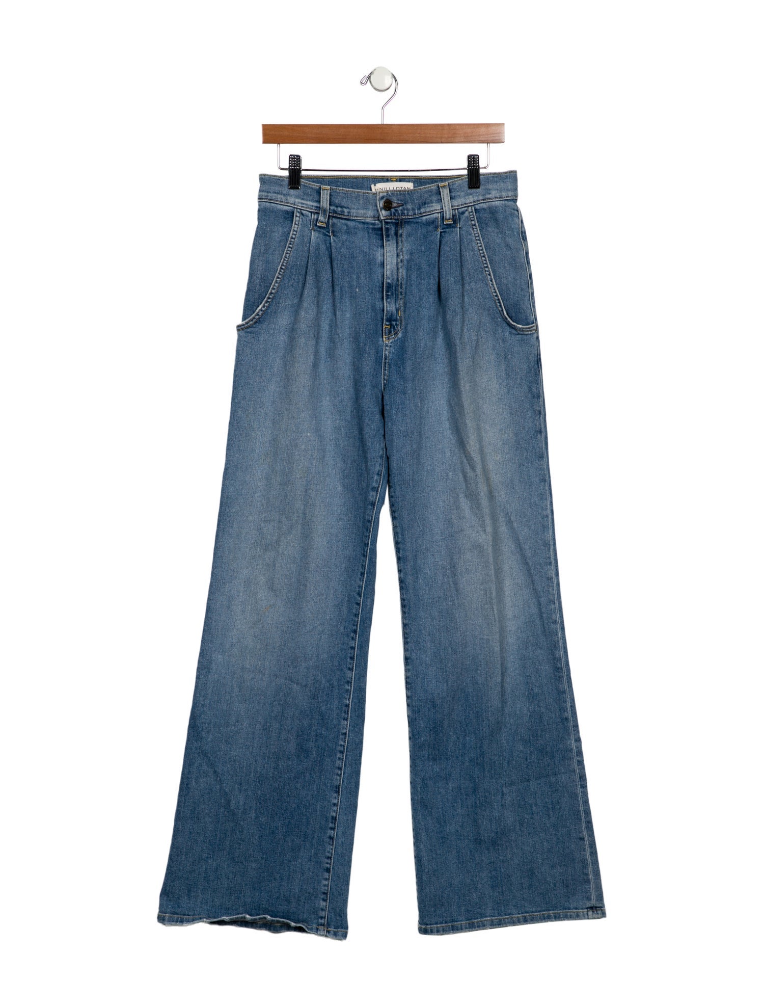 Nili Lotan High-Rise Wide Leg Jeans