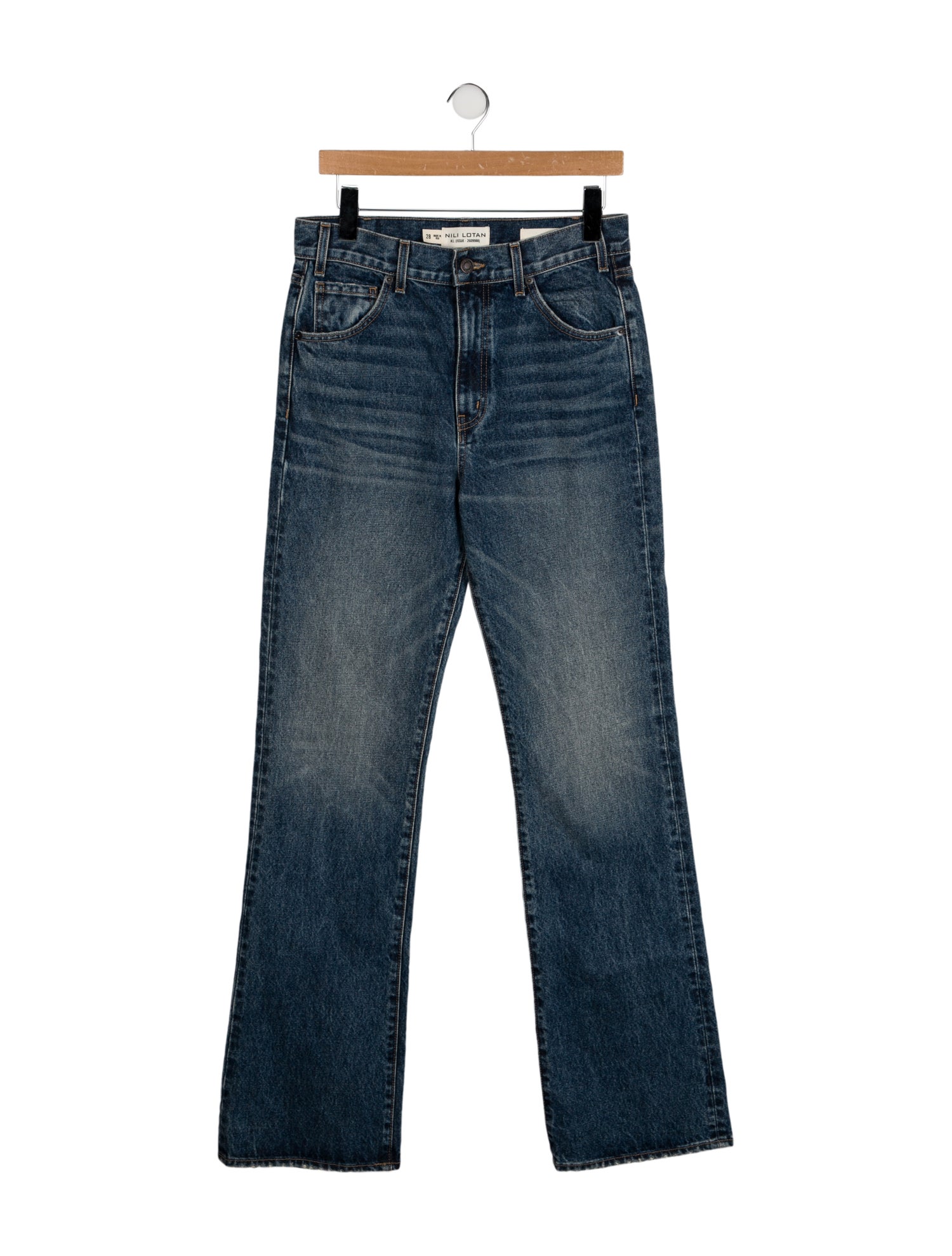 Nili Lotan High-Rise Wide Leg Jeans