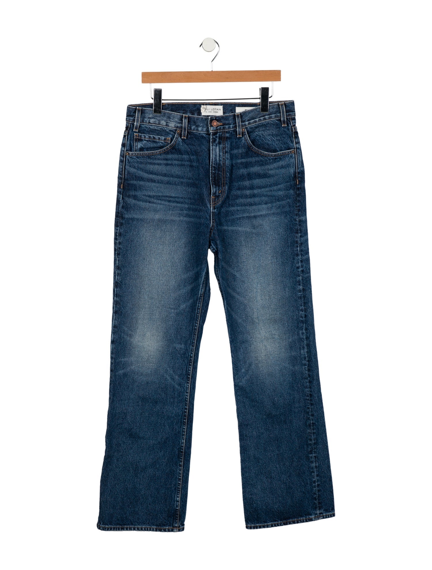 Nili Lotan Mid-Rise Wide Leg Jeans