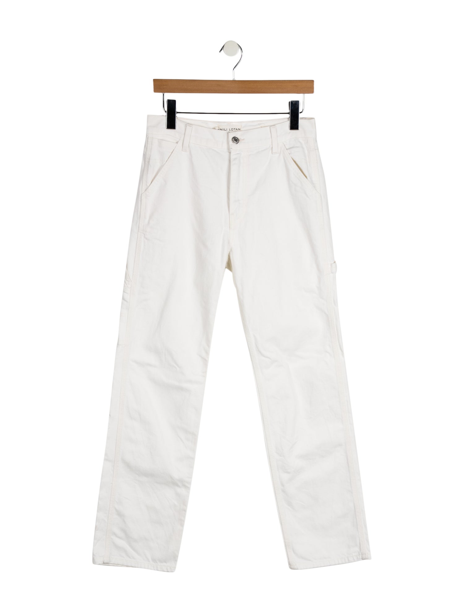 Nili Lotan High-Rise Straight Leg Jeans