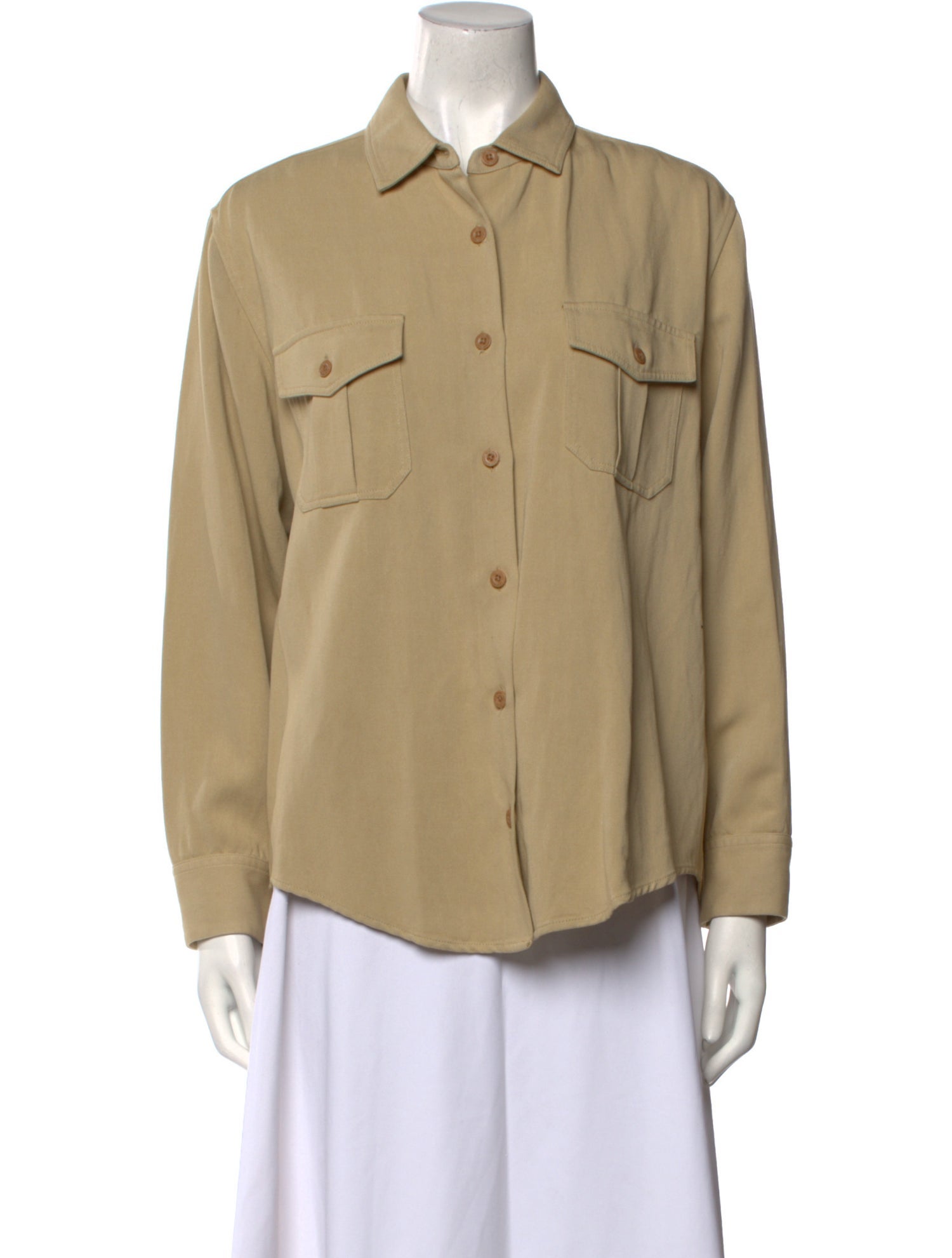 Nili Lotan Long Sleeve Button-Up Top
