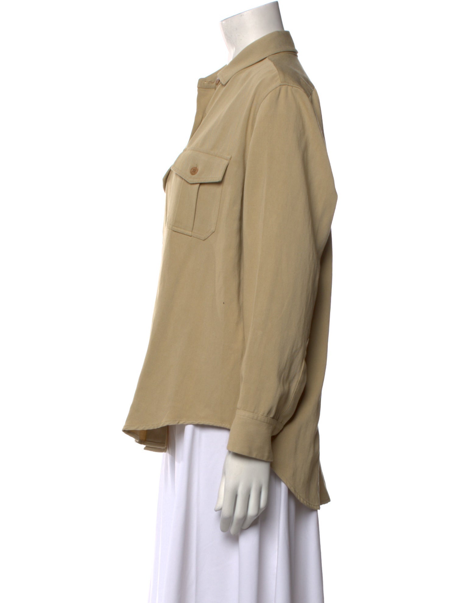 Nili Lotan Long Sleeve Button-Up Top