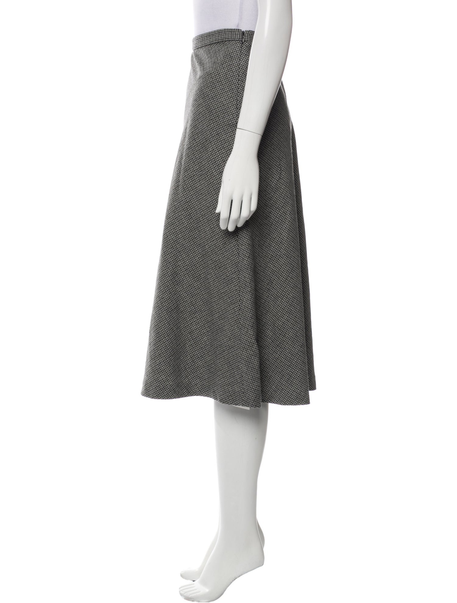 Nili Lotan Wool Midi Length Skirt