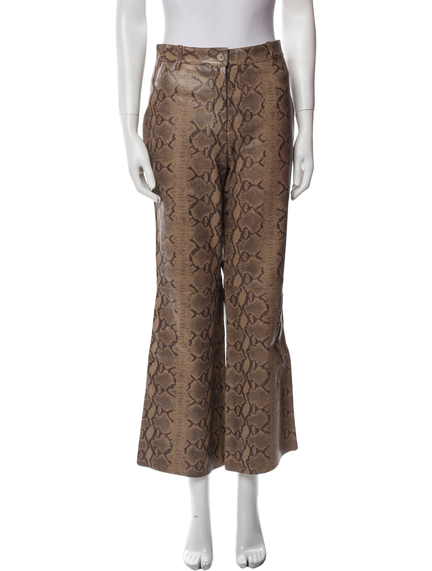 Nili Lotan Leather Wide Leg Pants w/ Tags