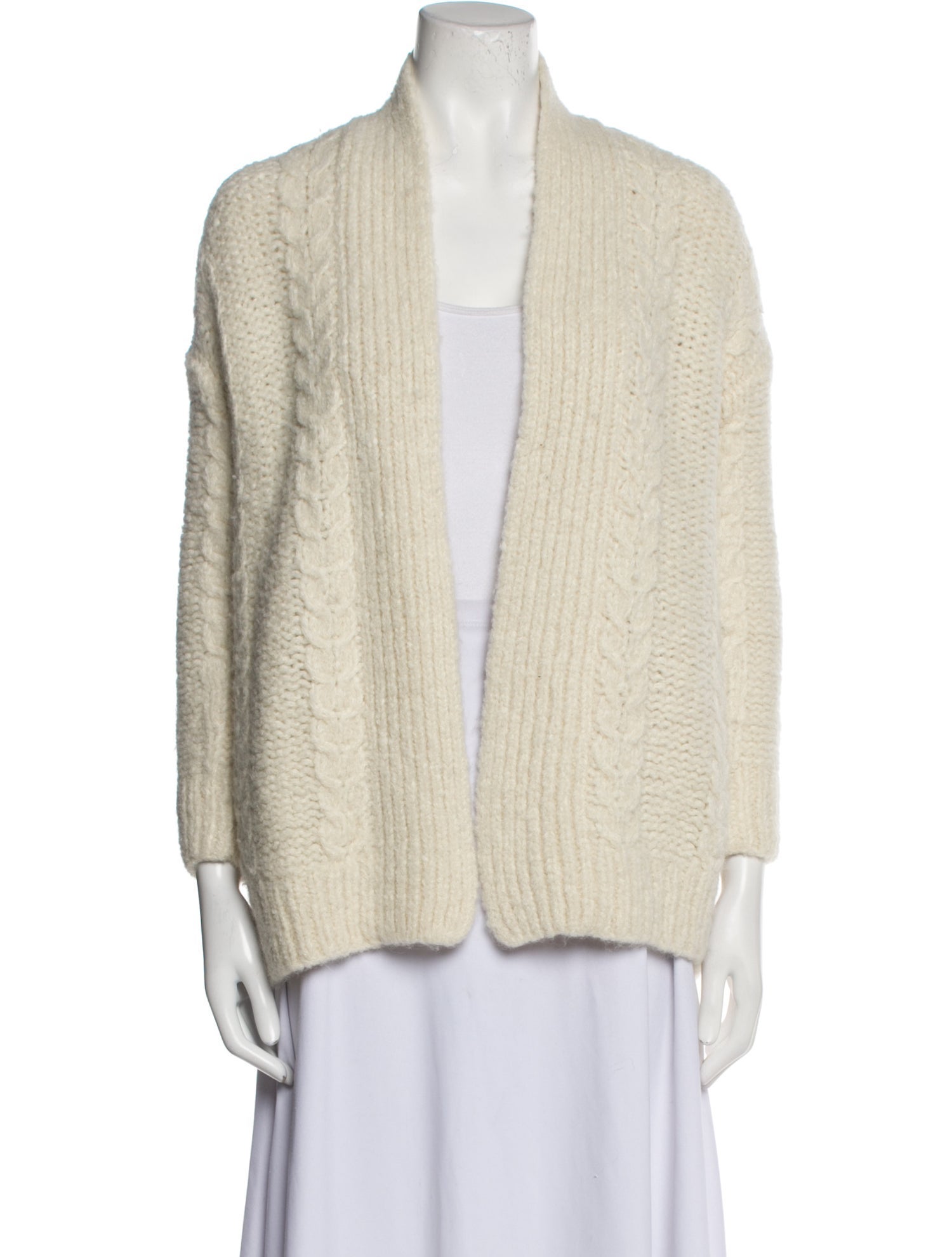 Nili Lotan Alpaca Open Front Sweater