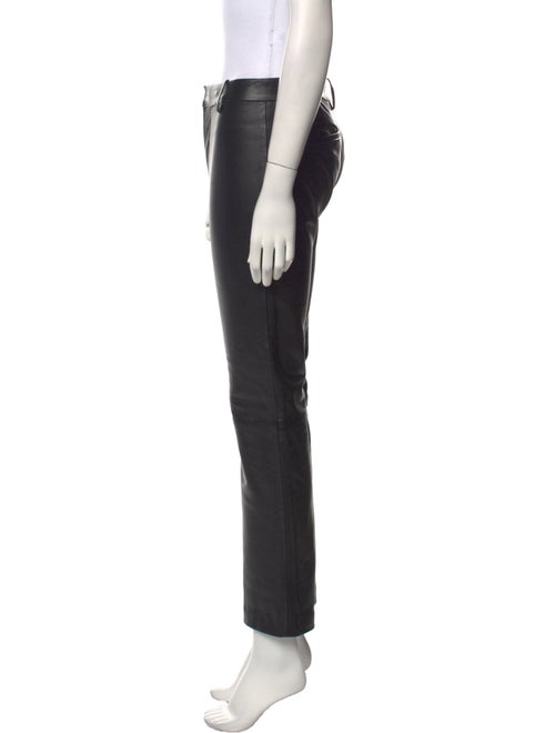 Nili Lotan Lamb Leather Straight Leg Pants