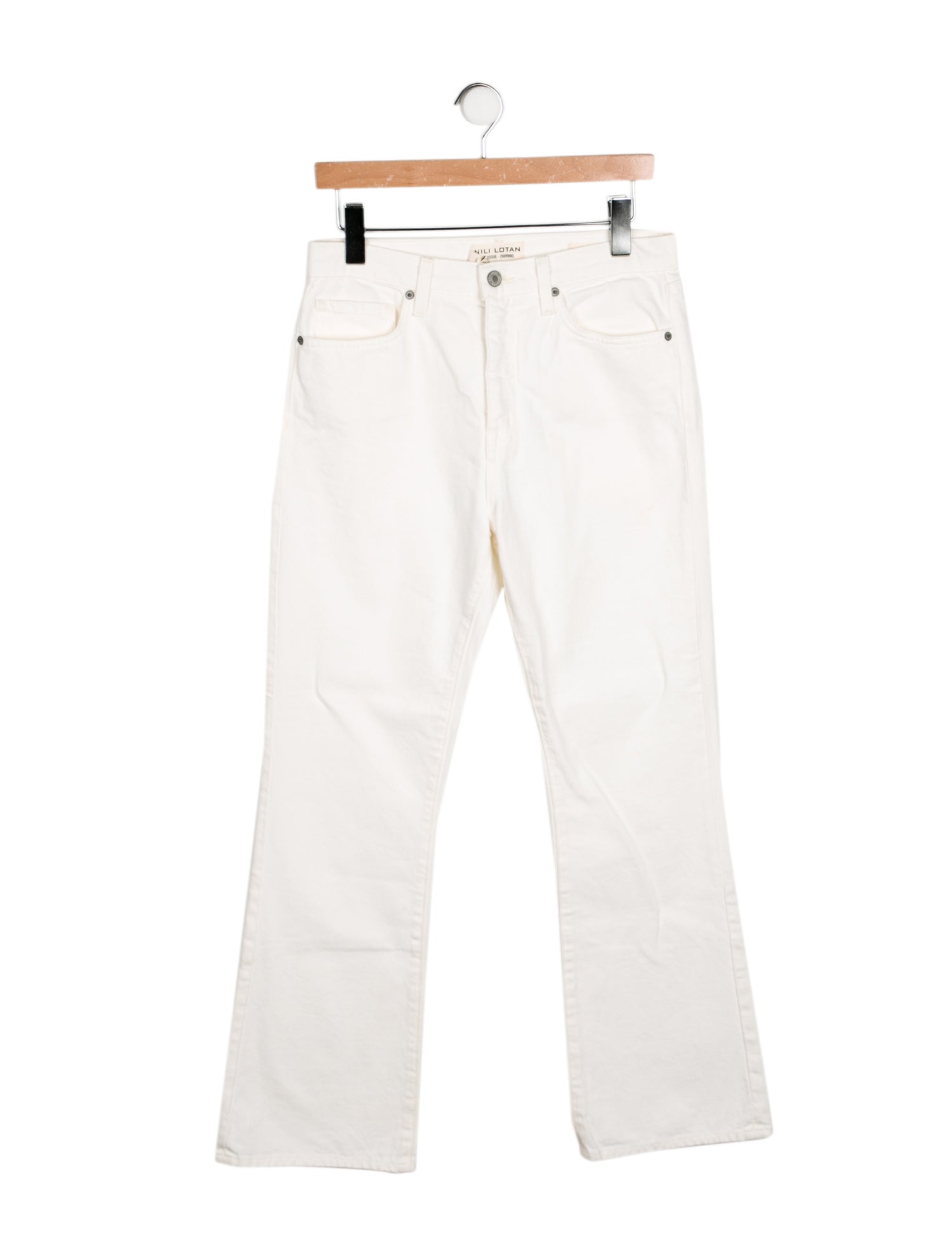 Nili Lotan High-Rise Wide Leg Jeans