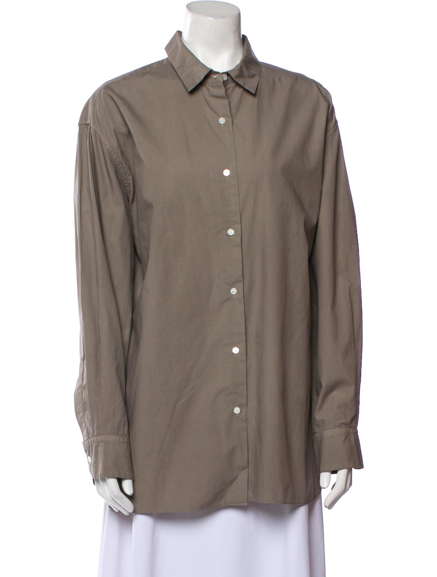 Nili Lotan Long Sleeve Button-Up Top