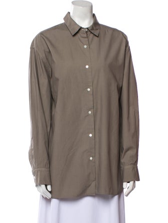 Nili Lotan Long Sleeve Button-Up Top