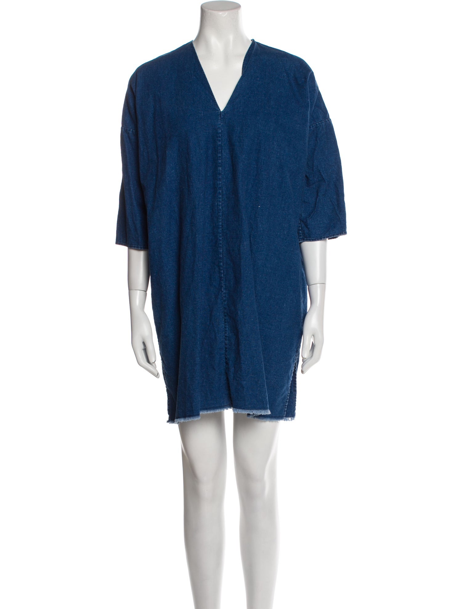 Nili Lotan V-Neck Mini Dress