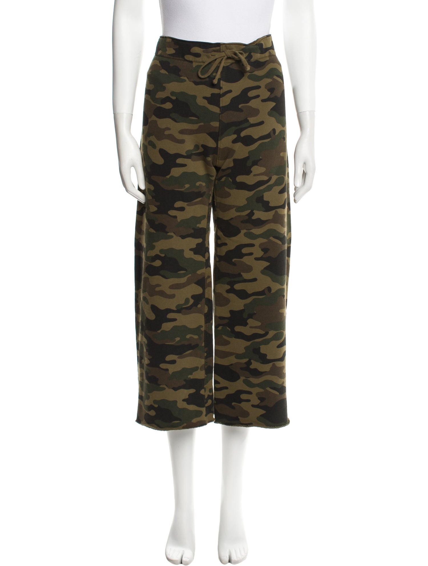 Nili Lotan Camouflage Print Wide Leg Pants