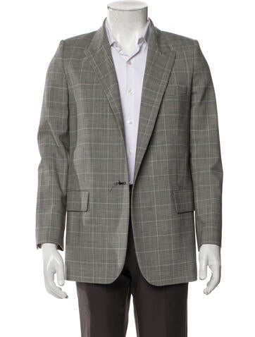 Nili Lotan Suiting Plaid Print Blazer S