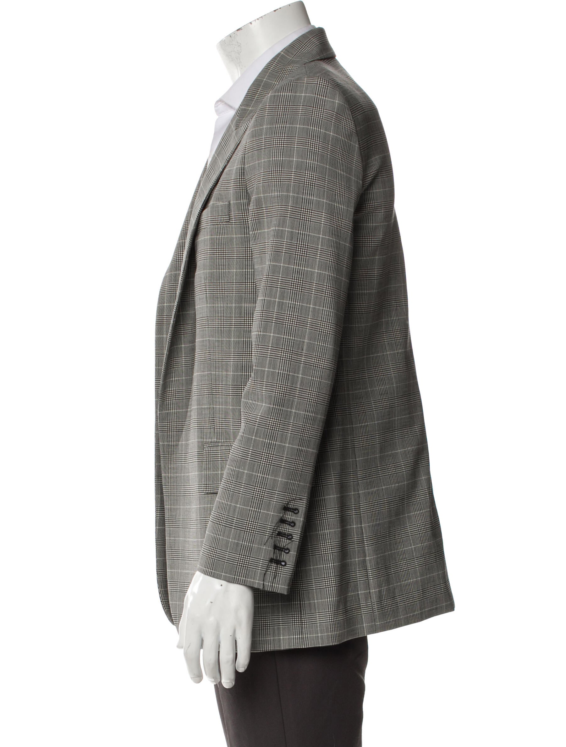 Nili Lotan Plaid Print Blazer