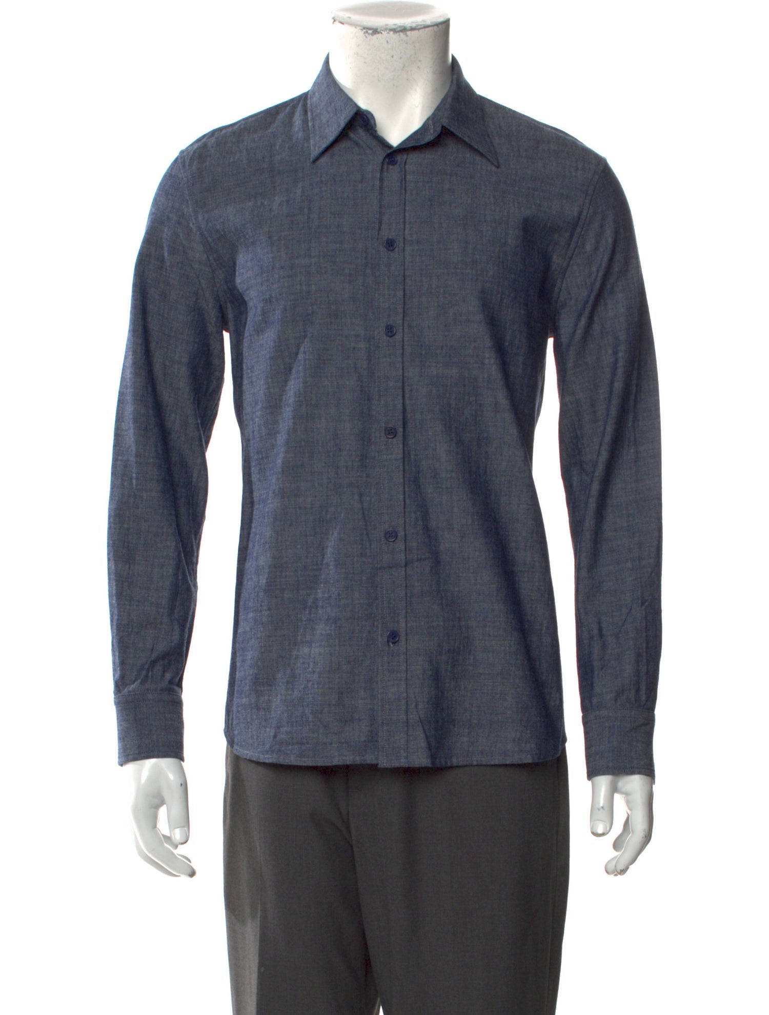 Nili Lotan Long Sleeve Denim Shirt