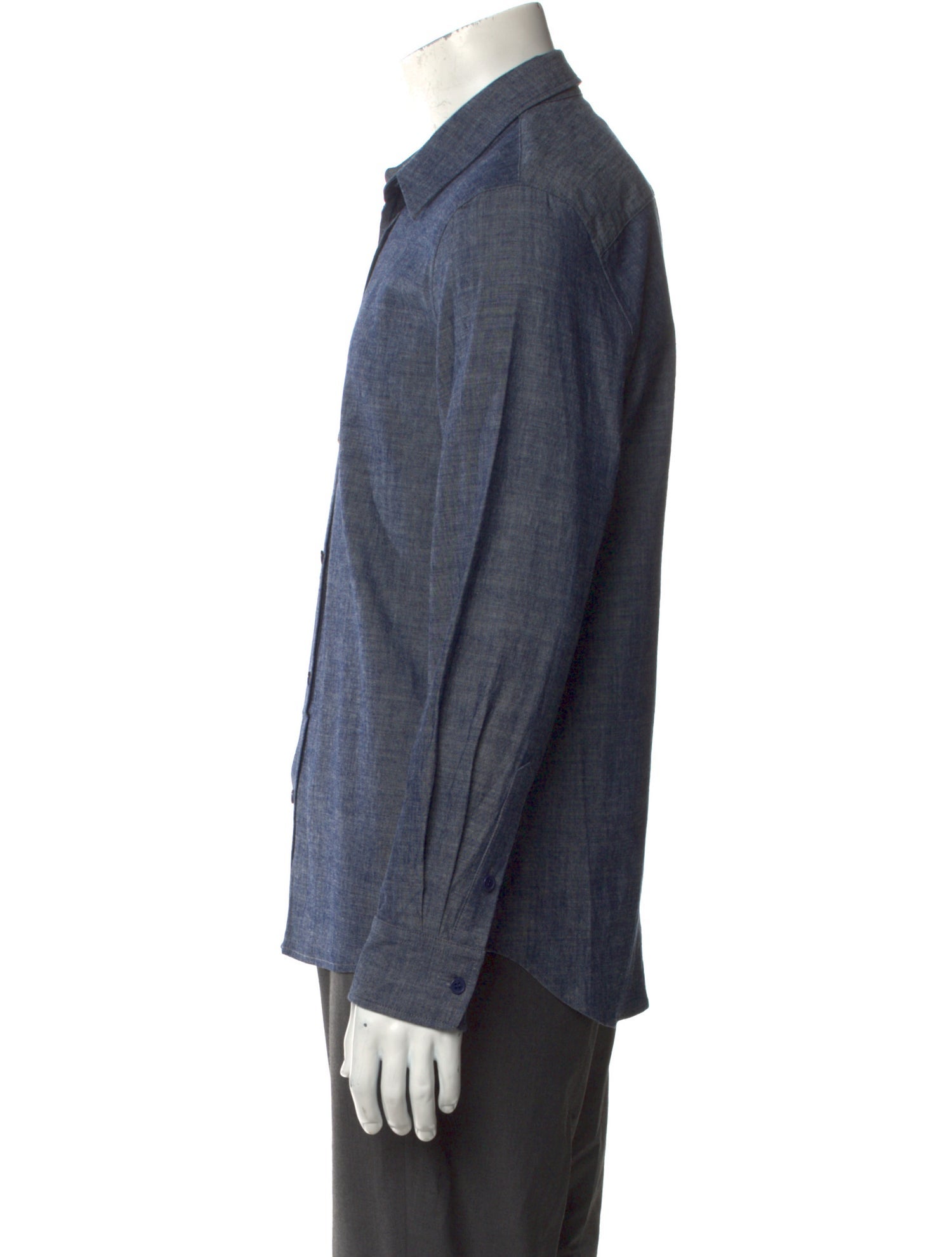 Nili Lotan Long Sleeve Denim Shirt