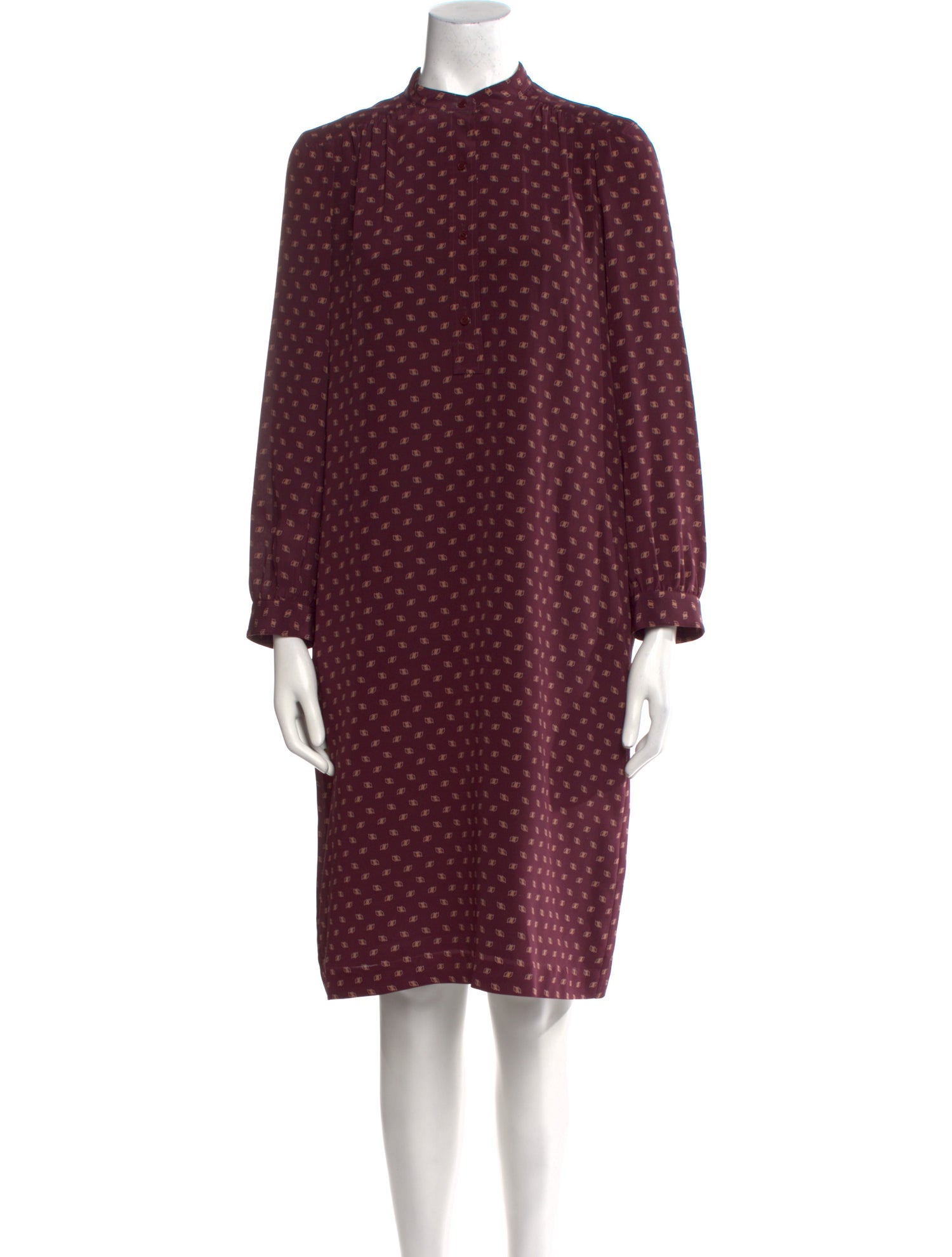 Nili Lotan Printed Knee-Length Dress