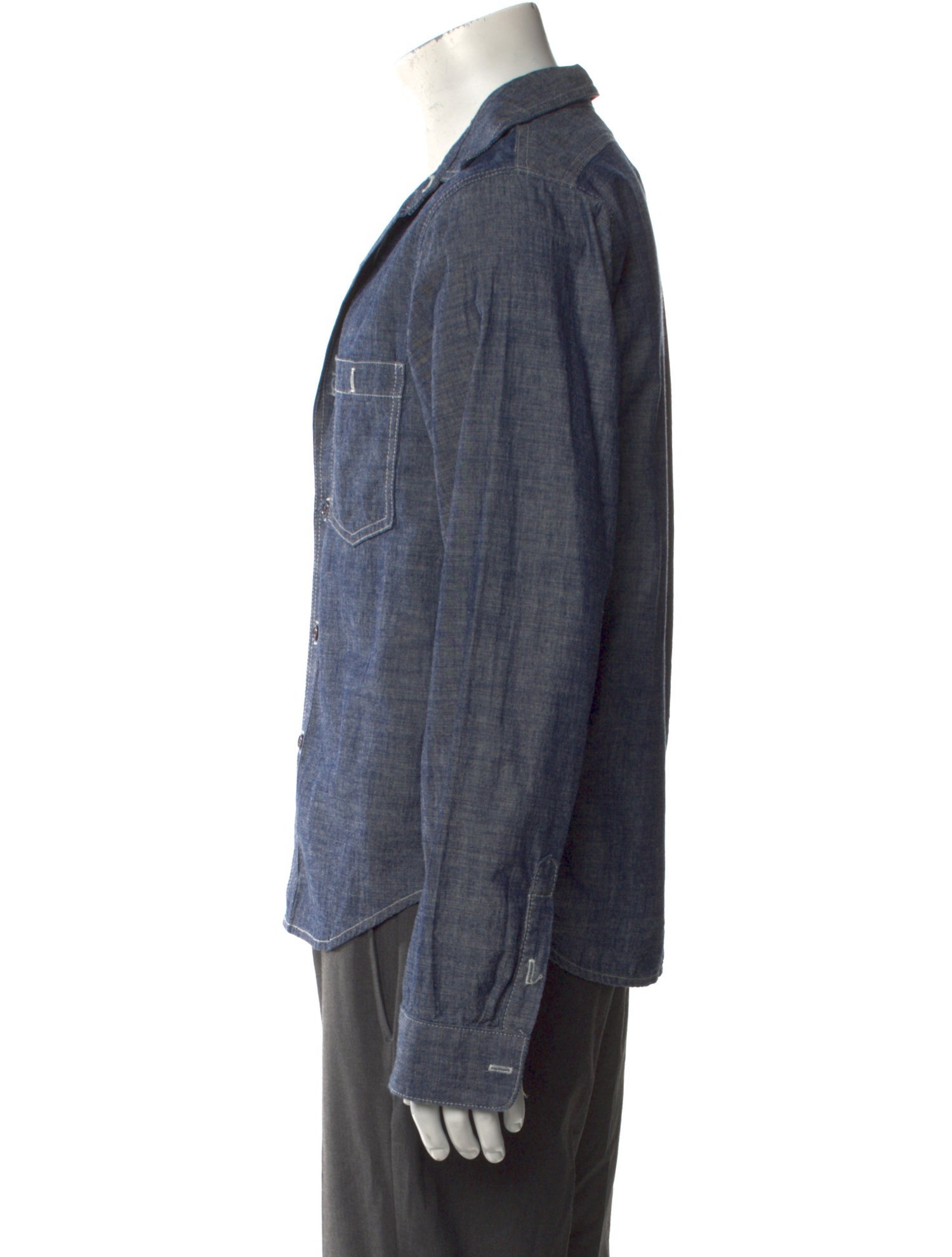 Nili Lotan Long Sleeve Denim Shirt