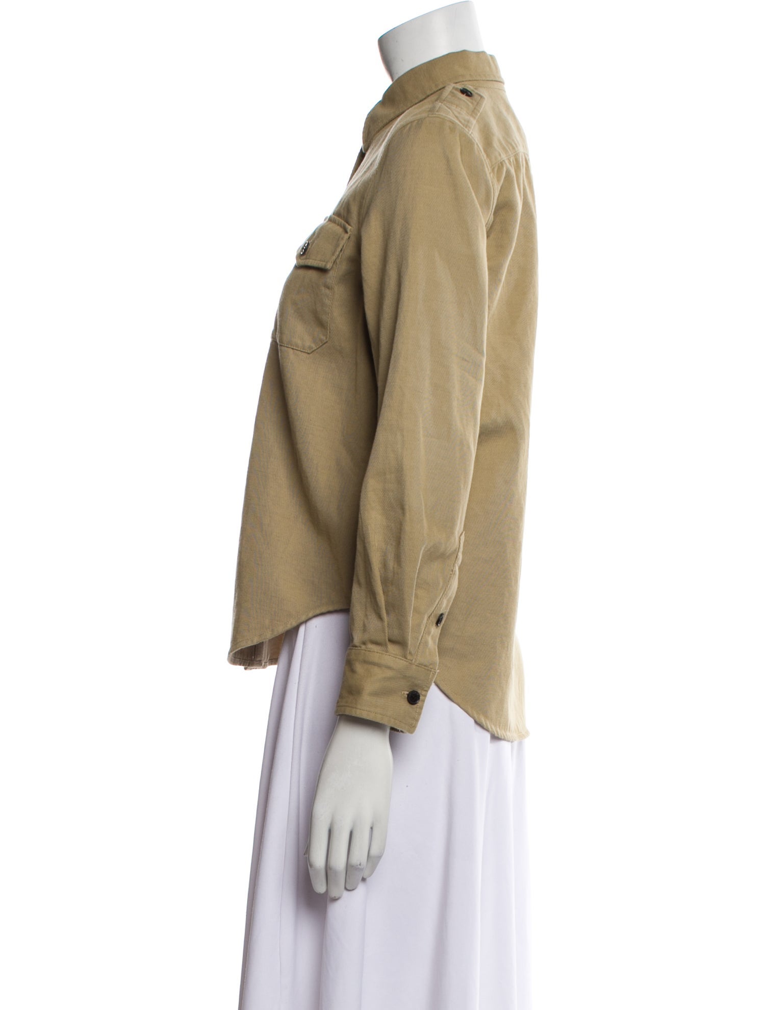 Nili Lotan Long Sleeve Button-Up Top