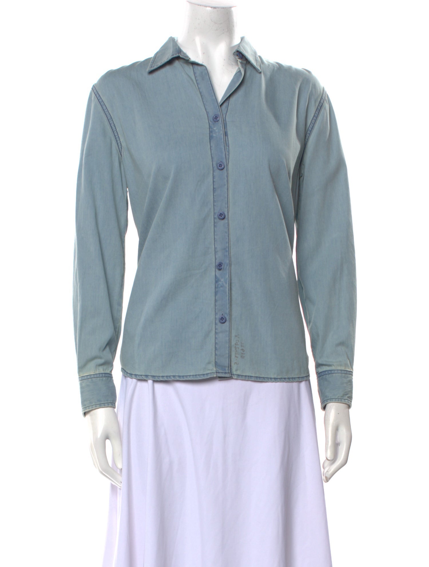 Nili Lotan Long Sleeve Button-Up Top