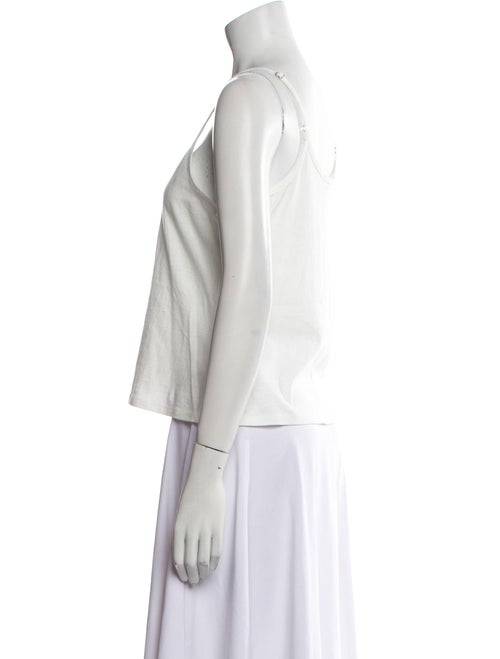 Nili Lotan Scoop Neck Sleeveless Crop Top